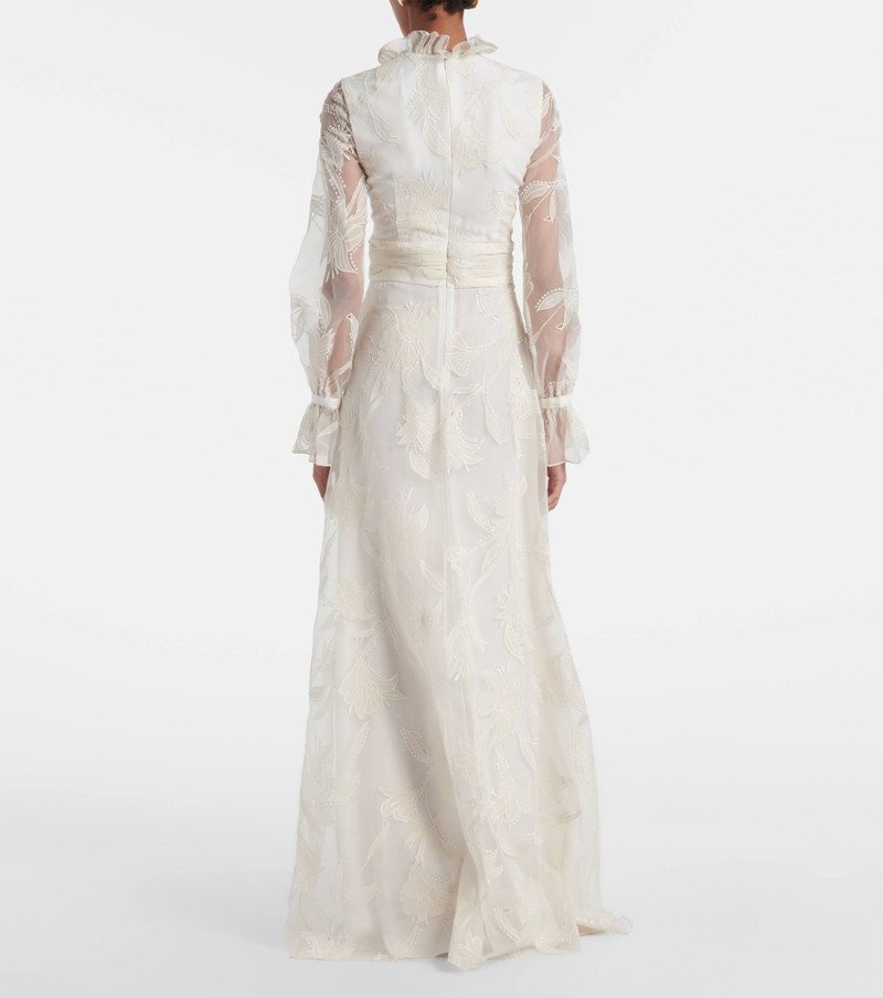 Bridal Adeline silk organza gown 3