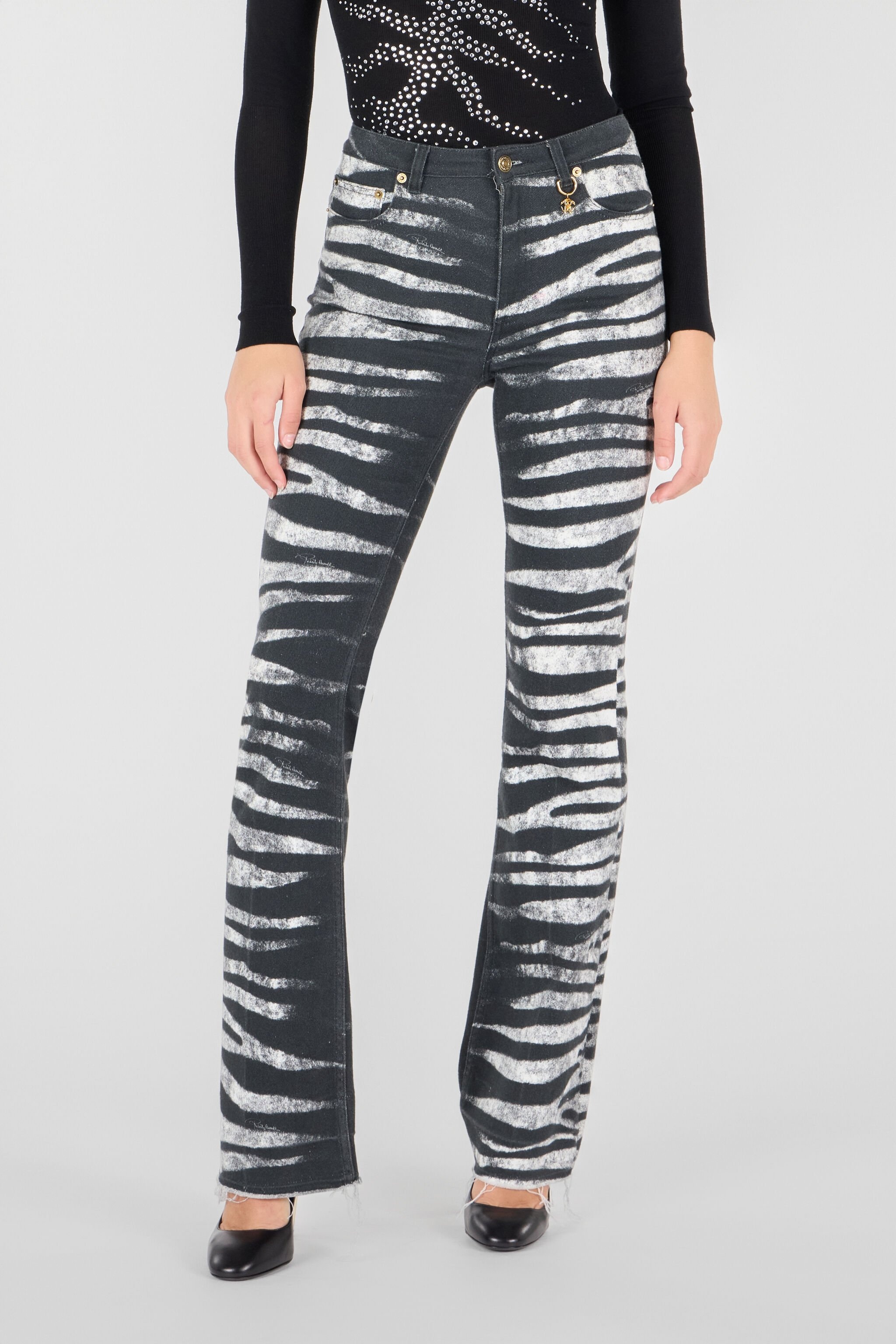 Pants With Zebra Print - 3