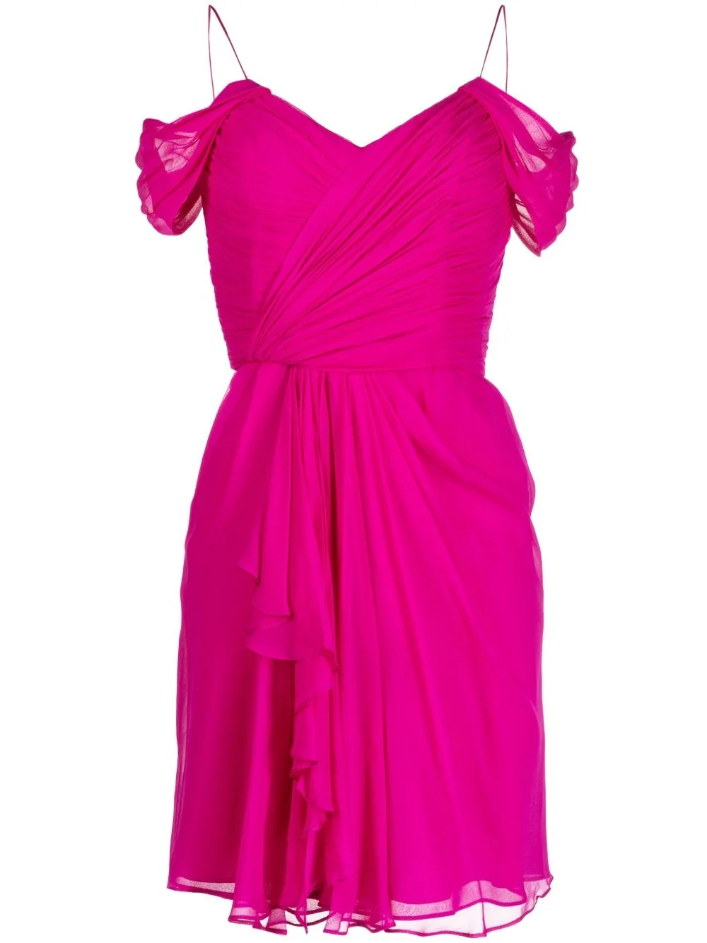 Sandrelli silk georgette minidress - 1