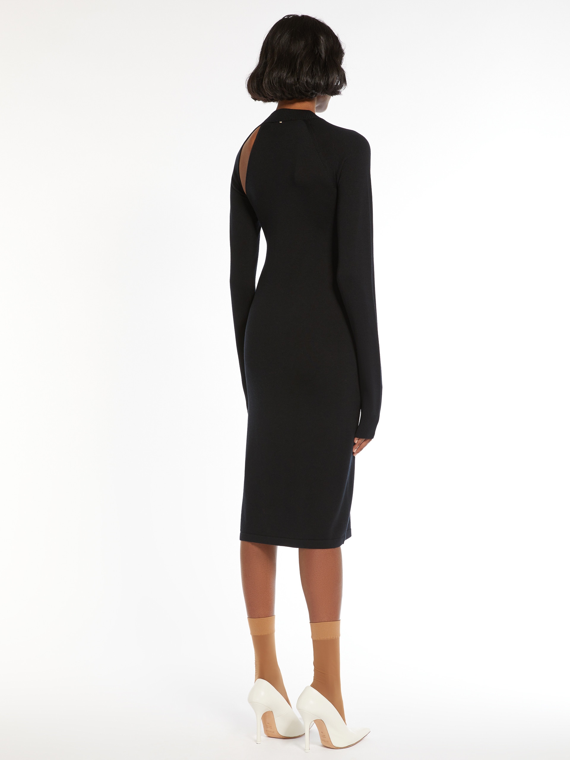 SORBONA Slim-fit knitted wool and silk dress - 4