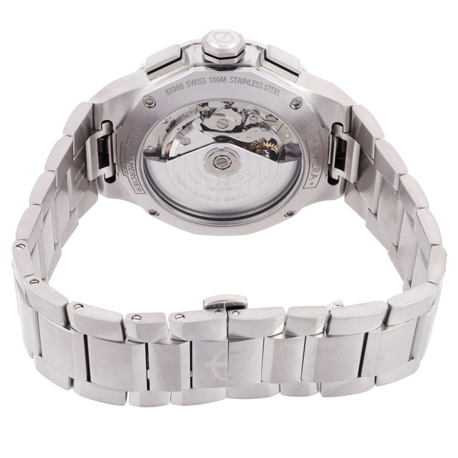 Baume Et Mercier - Baume et Mercier Riviera Chronograph Automatic White Dial Men's Watch MOA10827 - 3