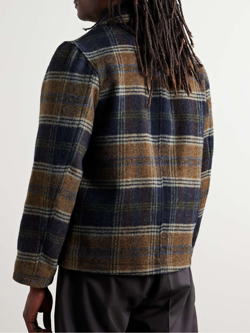 Lambeth Checked Wool-Flannel Shirt Jacket 4