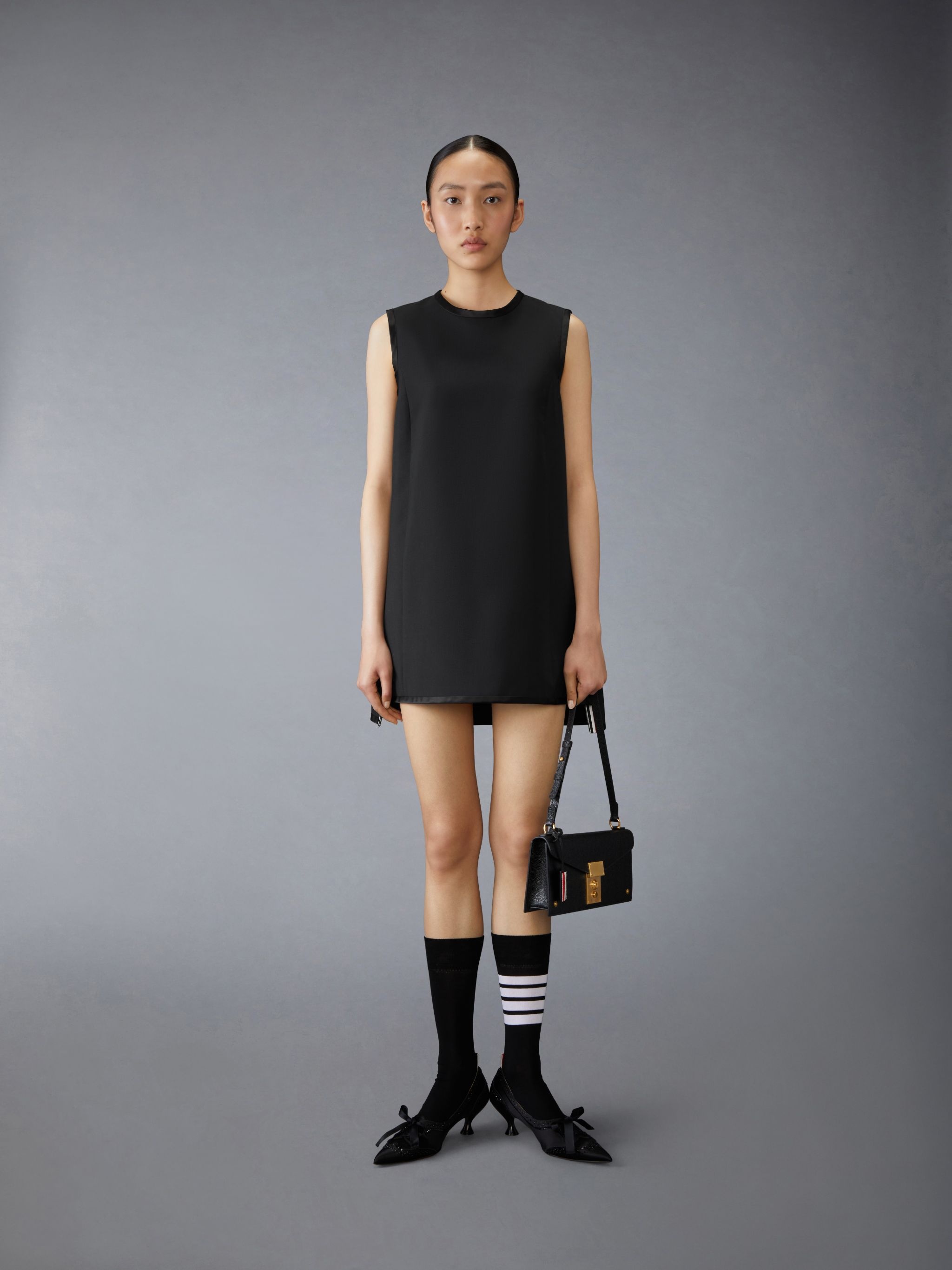 Thom Browne School Uniform A-line Shift Dress | REVERSIBLE
