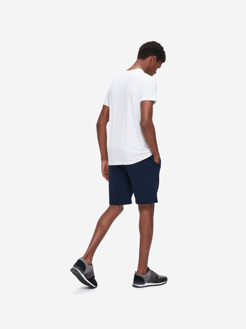 Men's Sweat Shorts Quinn Cotton Modal Navy - 5