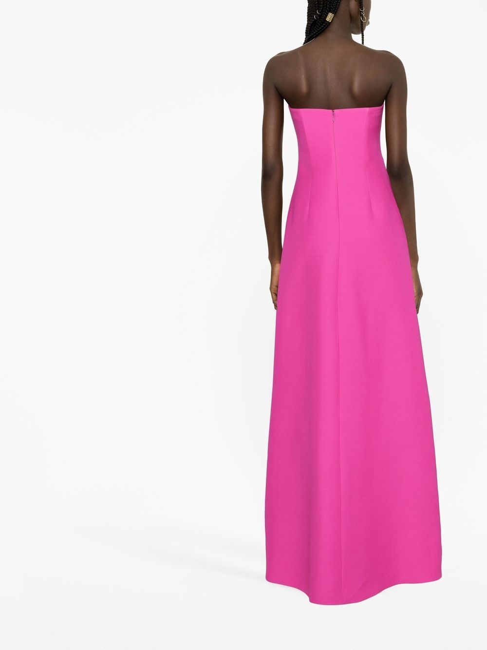 cut-out strapless gown - 5