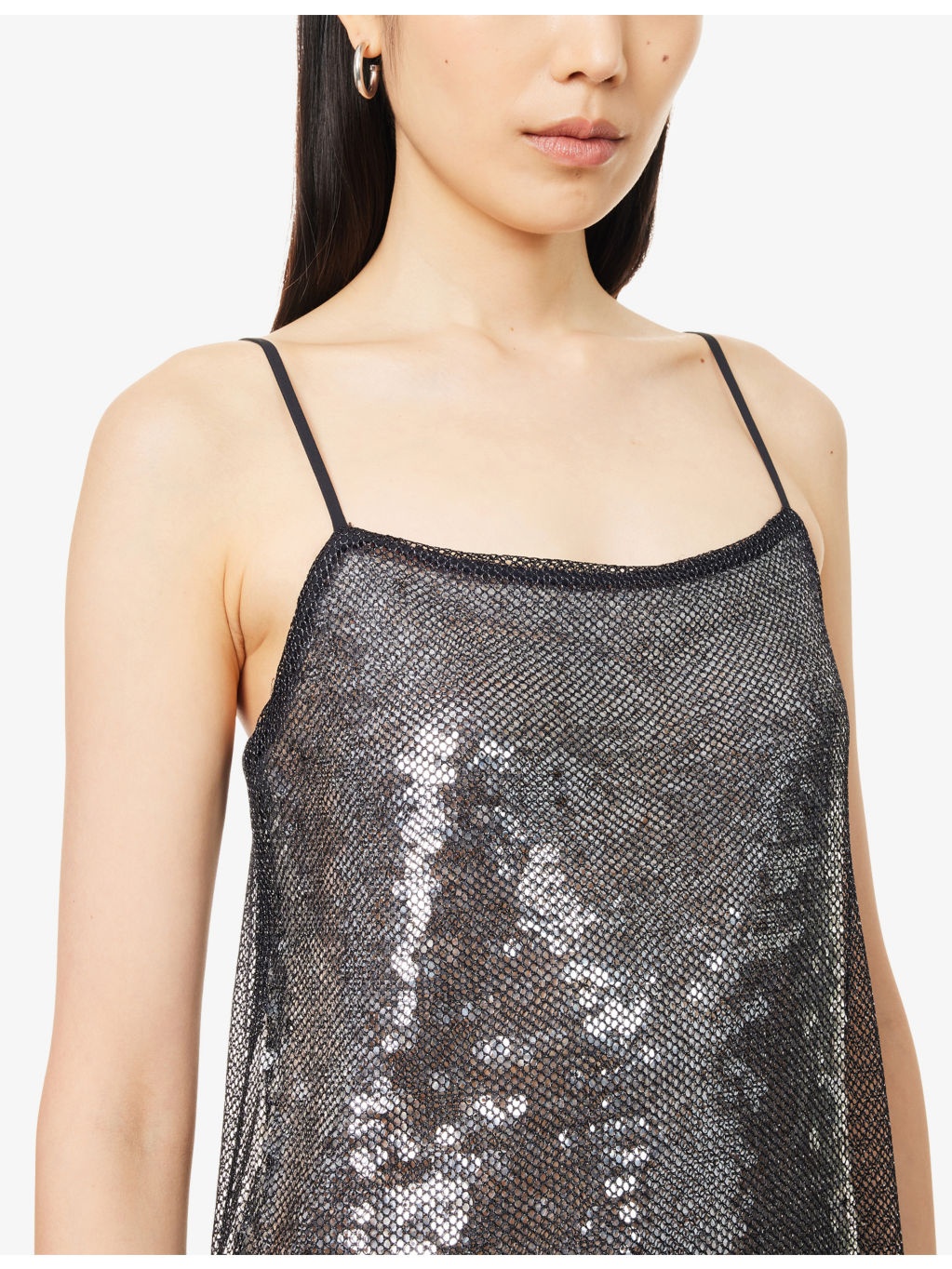 Facade Sequin Woven Mini Dress - 5