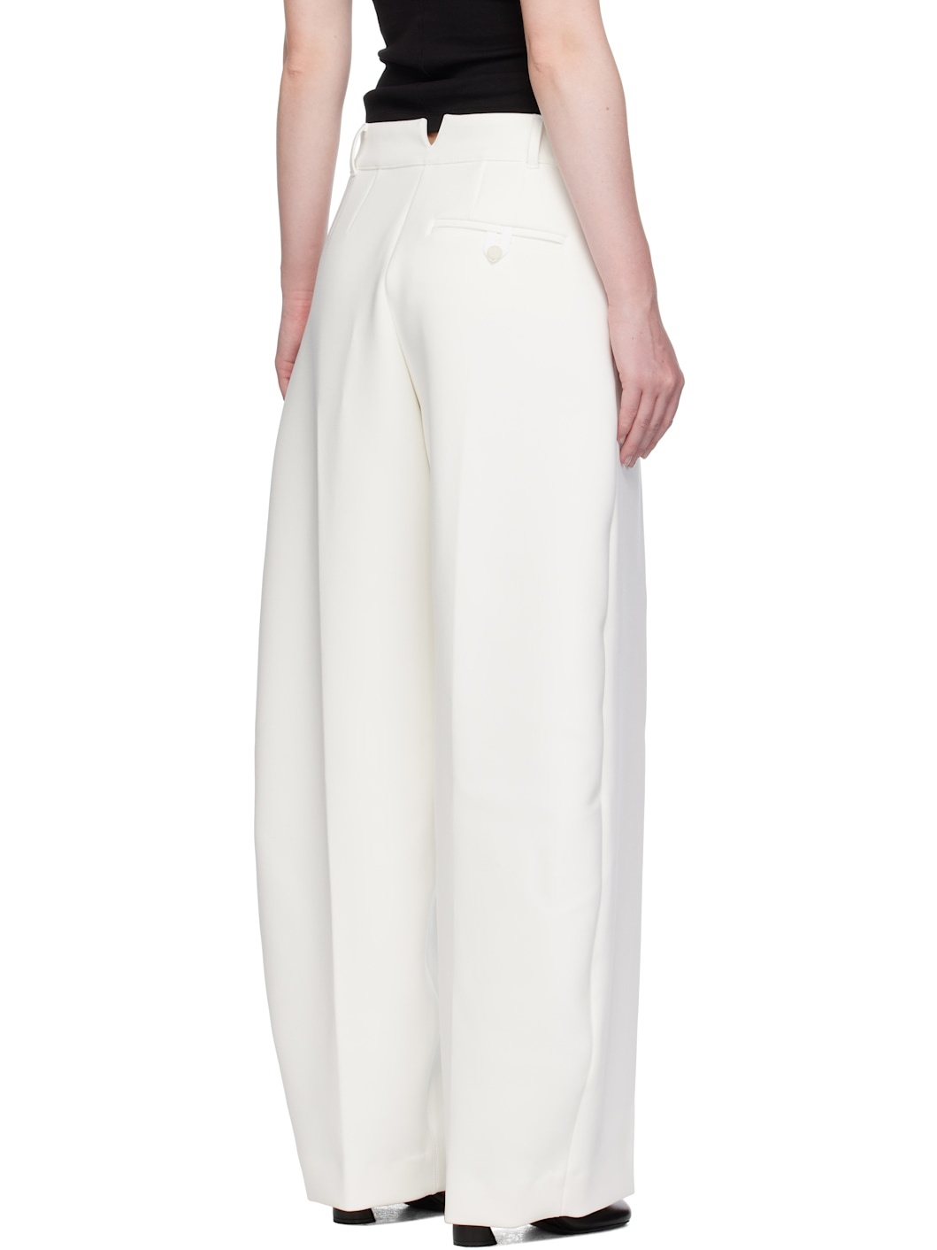 White La Croisière 'The Ovalo' Trousers - 3