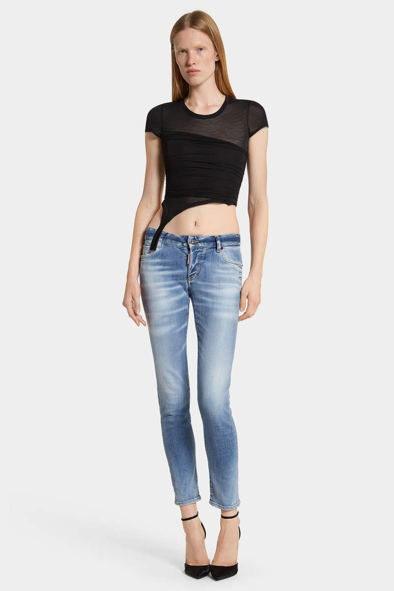 LIGHT WASH MEDIUM WAIST JENNIFER JEANS - 3