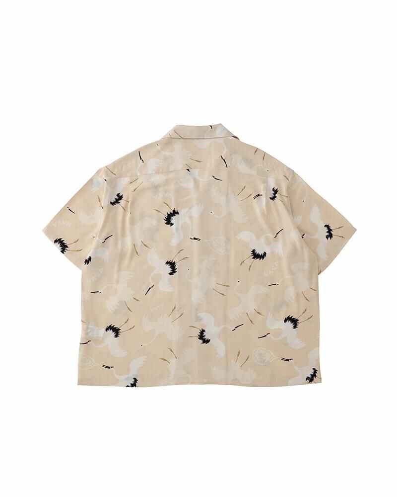 visvim CROSBY SHIRT S/S HIKAKU IVORY | REVERSIBLE