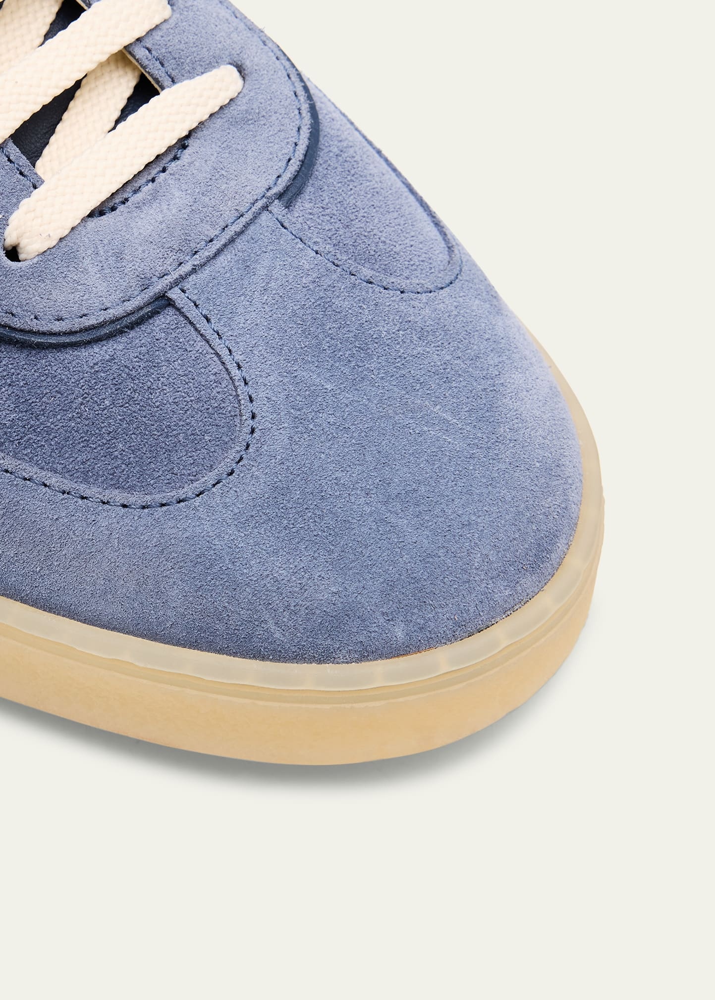 Men's Suede T-Toe Low-Top Sneakers - 6
