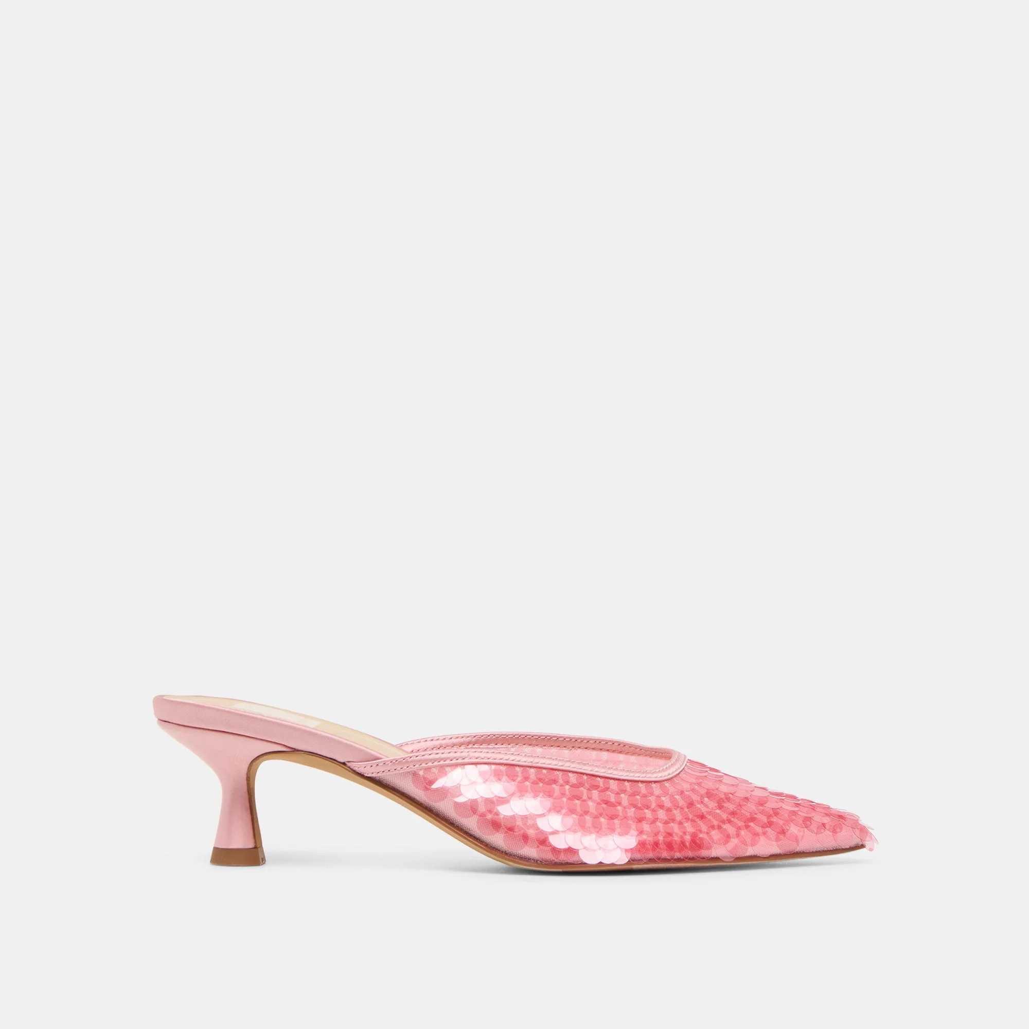 CLEO SEQUIN HEELS LIGHT PINK SEQUIN - 1