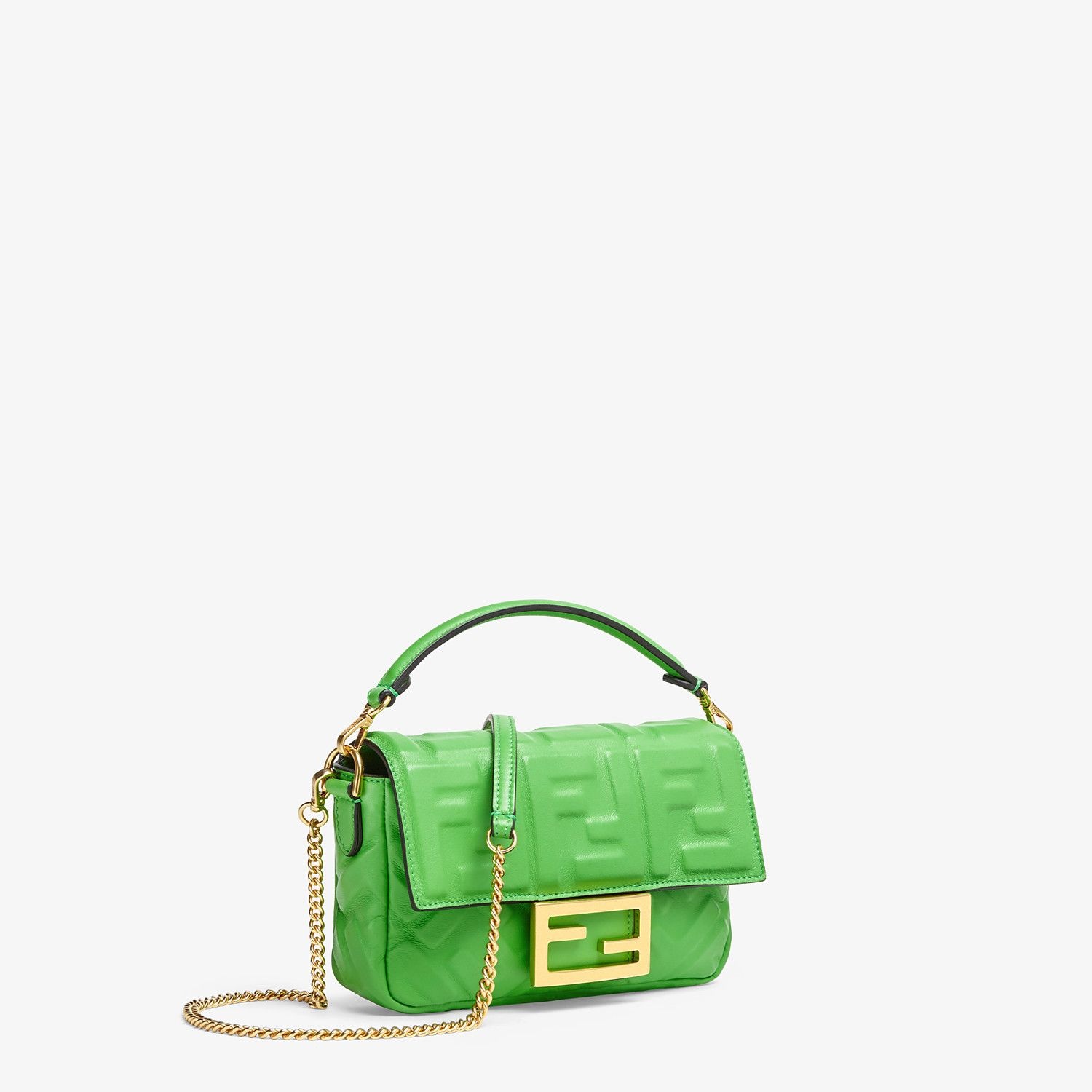 Green nappa leather bag - 3