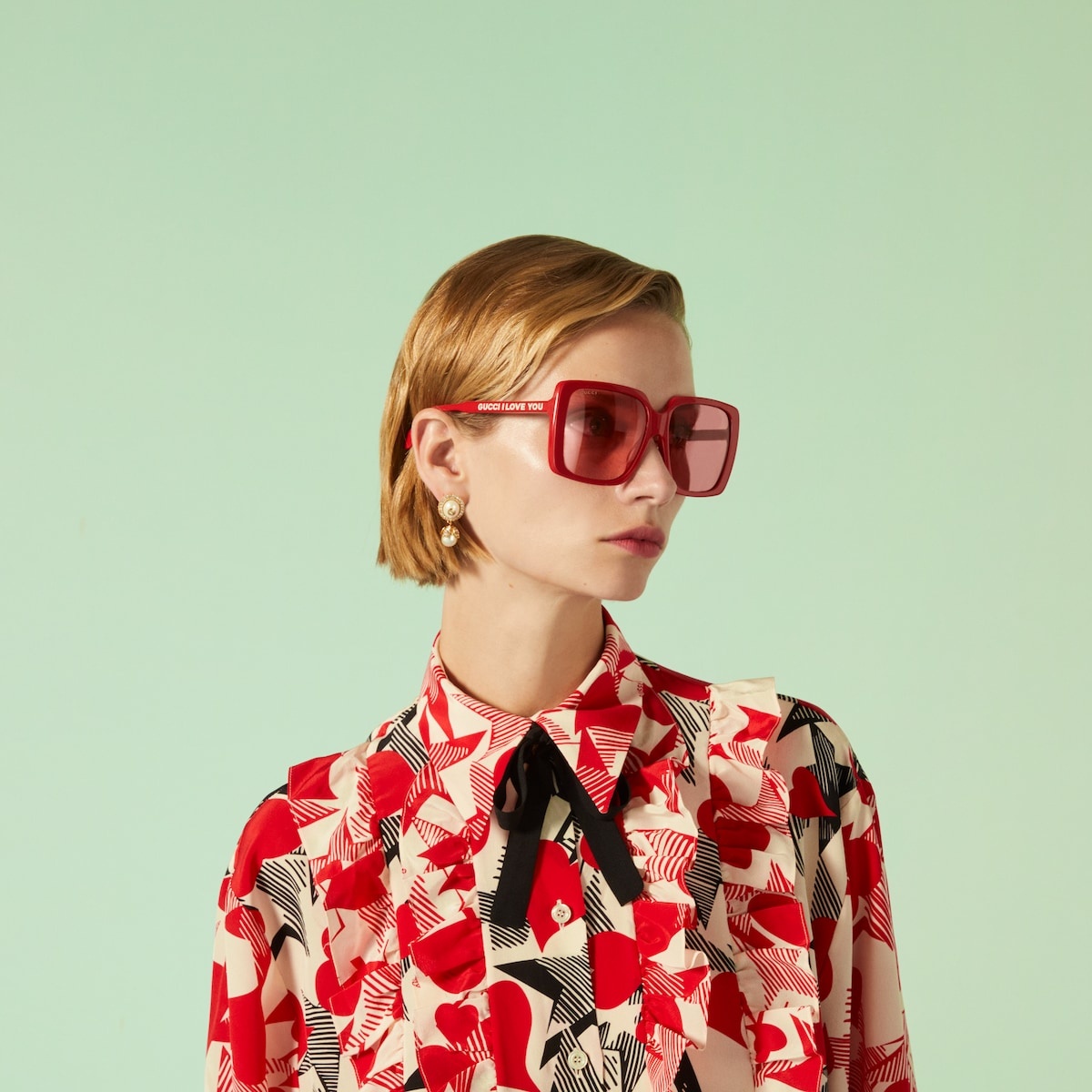 GUCCI Specialized fit square frame sunglasses | REVERSIBLE