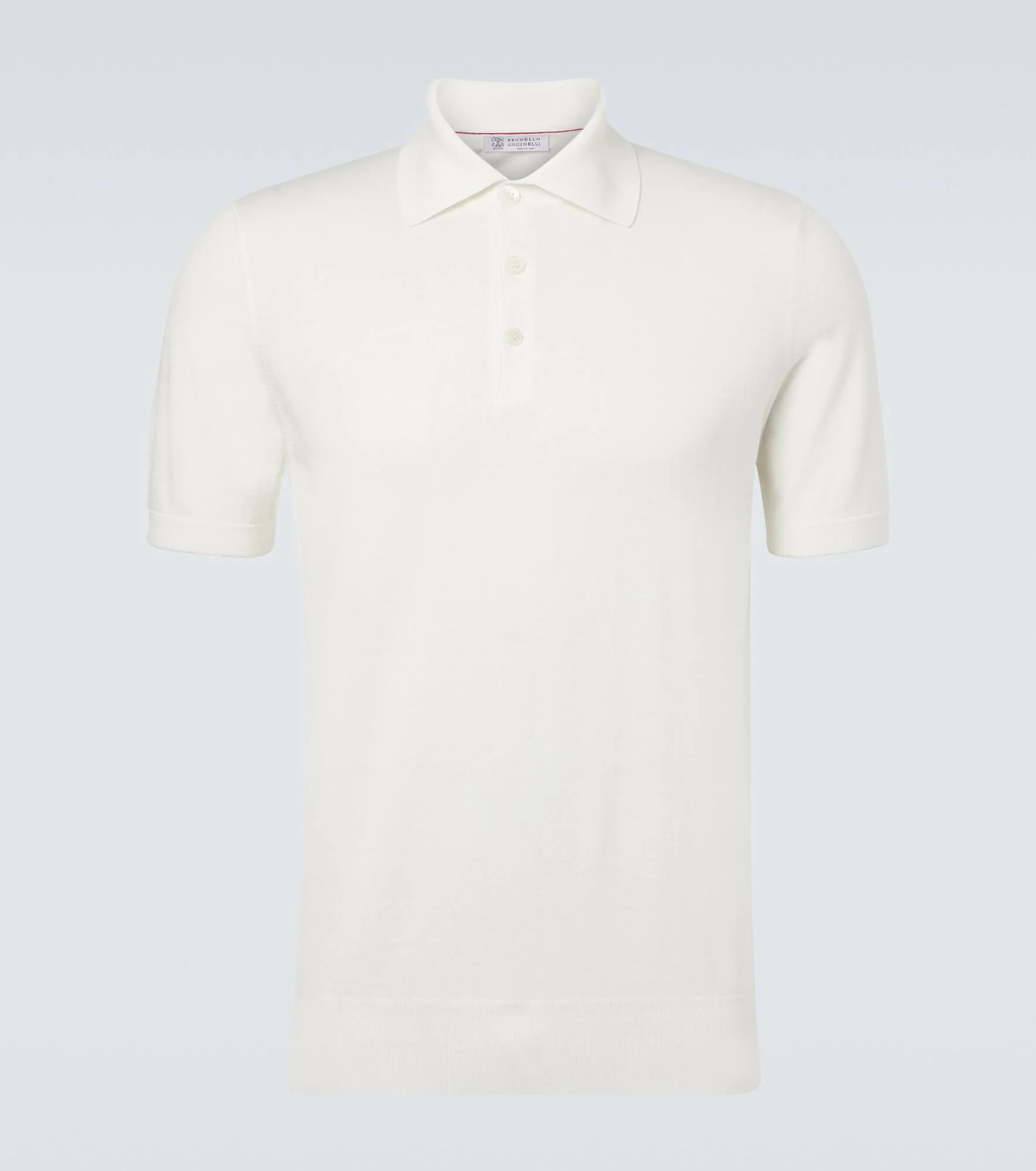 Cotton piqué polo shirt - 1