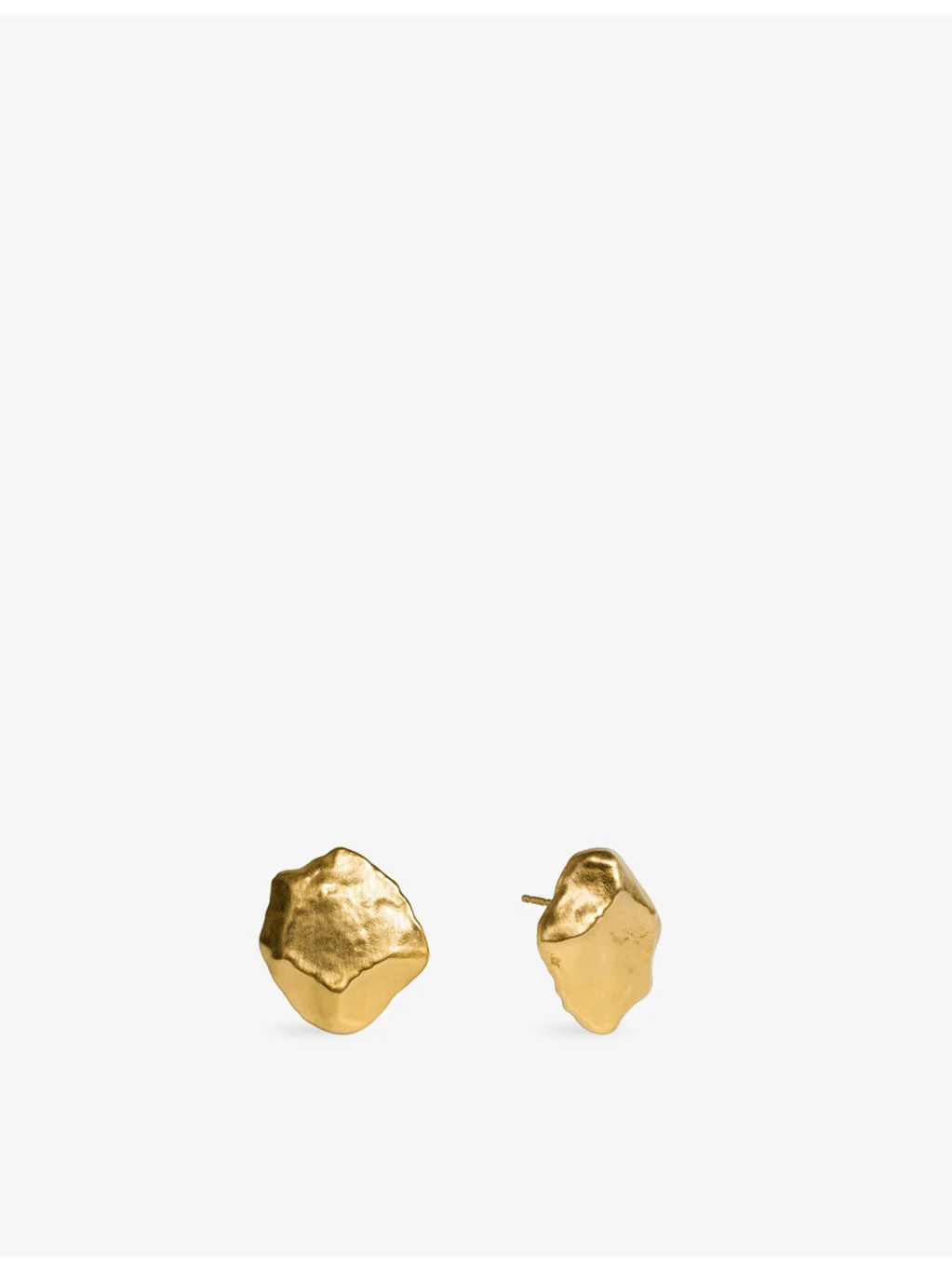 Fragments Large 18ct Yellow Gold-Plated Vermeil Sterling-Silver Stud Earrings - 1