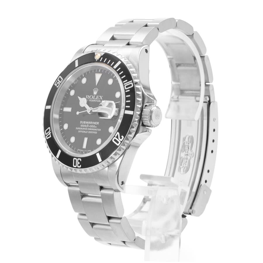 Pre-owned Rolex Submariner Date Automatic Chronometer Black Dial Men's Watch 16610 BKSO - 5