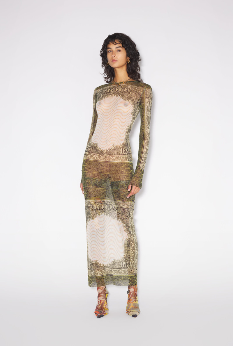 THE LONG GREEN CARTOUCHE DRESS 2