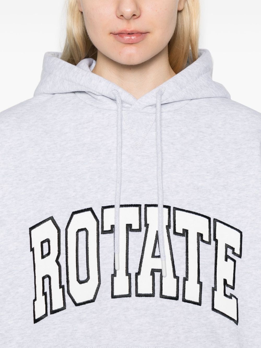 logo-embroidered hoodie - 5