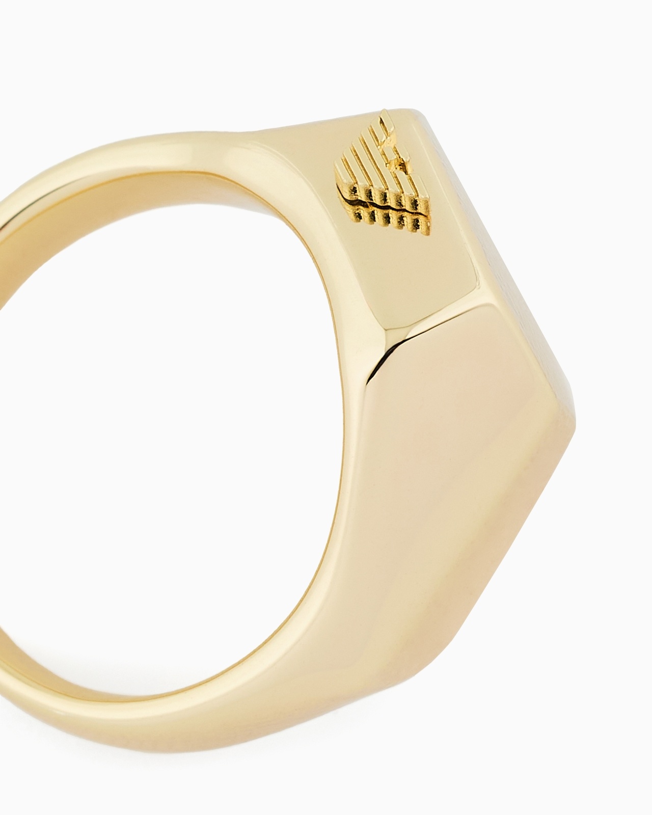 GOLD-TONE BRASS CENTER FOCAL RING - 3