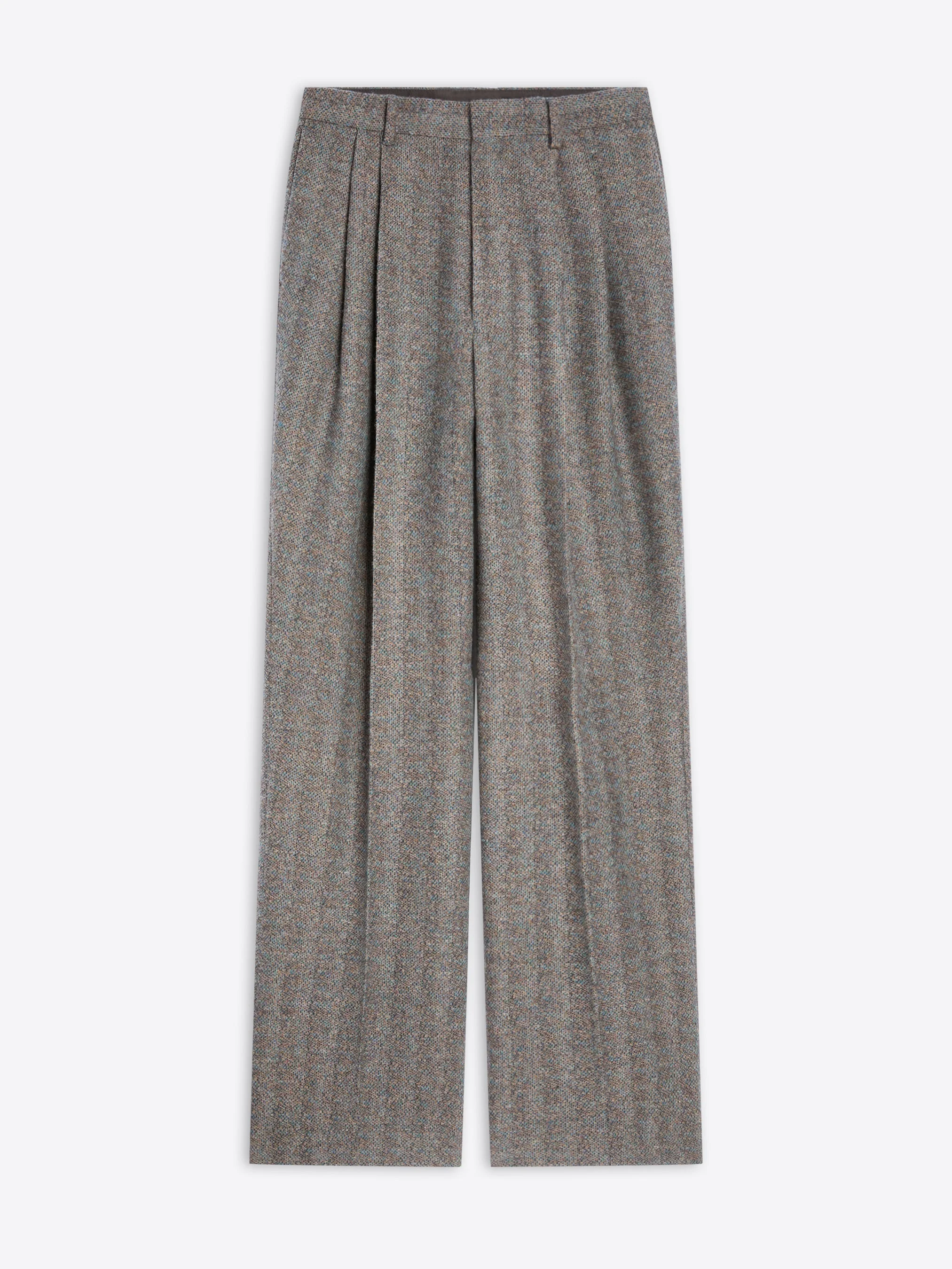 STRAIGHT-LEG WOOL PANTS - 1