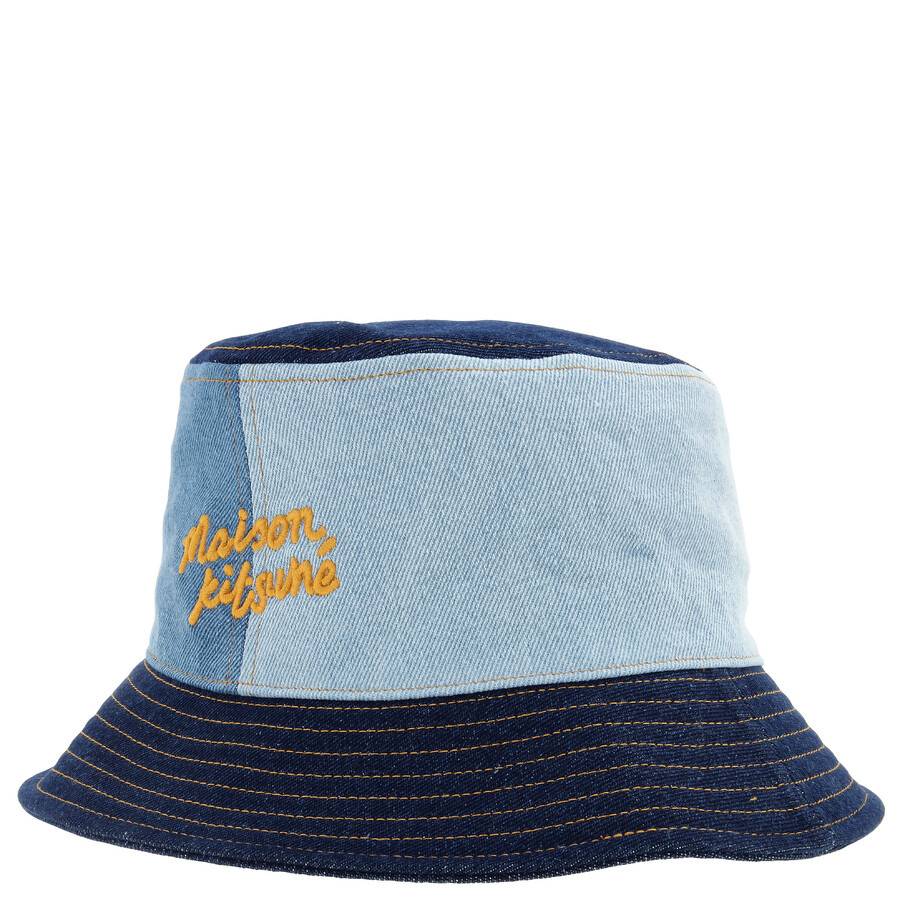 Maison Kitsune Denim Bucket Hat, Size XS/S - 2