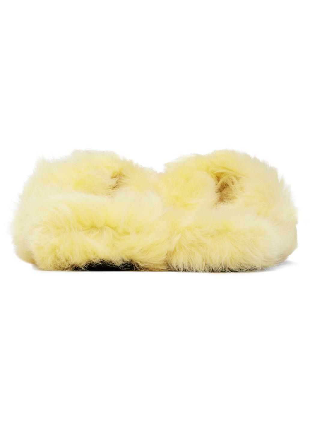 Yellow Shearling Sandals - 2