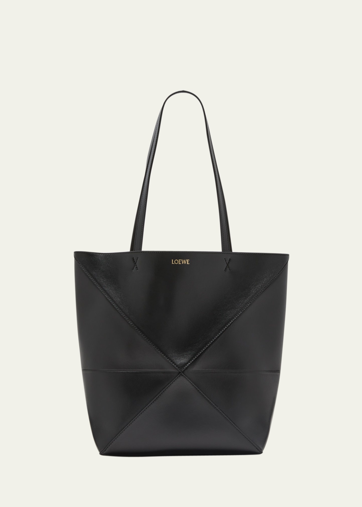 Puzzle Leather Tote Bag - 1