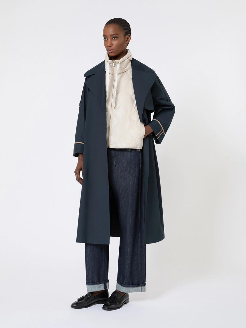 Max Mara Padded water-repellent nylon canvas gilet - SAND outlook