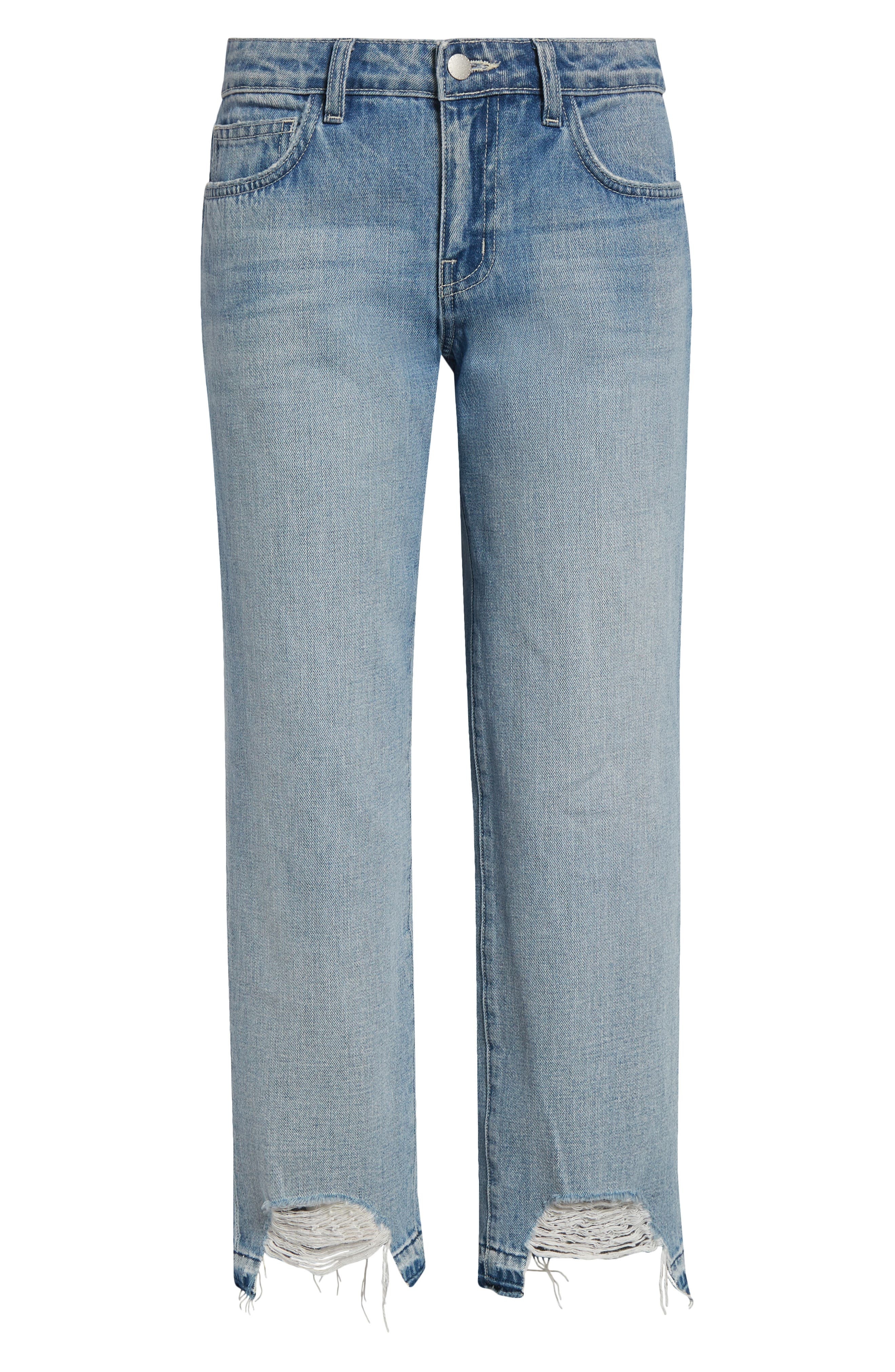 L'AGENCE Blaine Low Rise Release Hem Crop Stovepipe Jeans in Albee at Nordstrom - 6