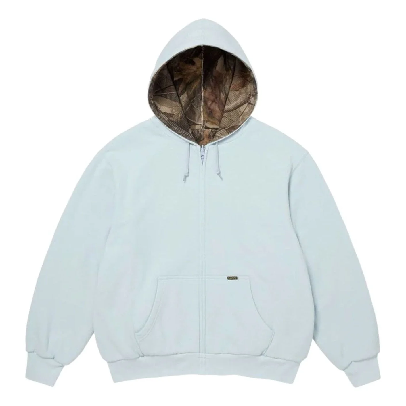 Supreme FW26 Reversible Work Zip Up Hooded Sweatshirt 'Light Blue' SUP-FW26-093-BLU - 1