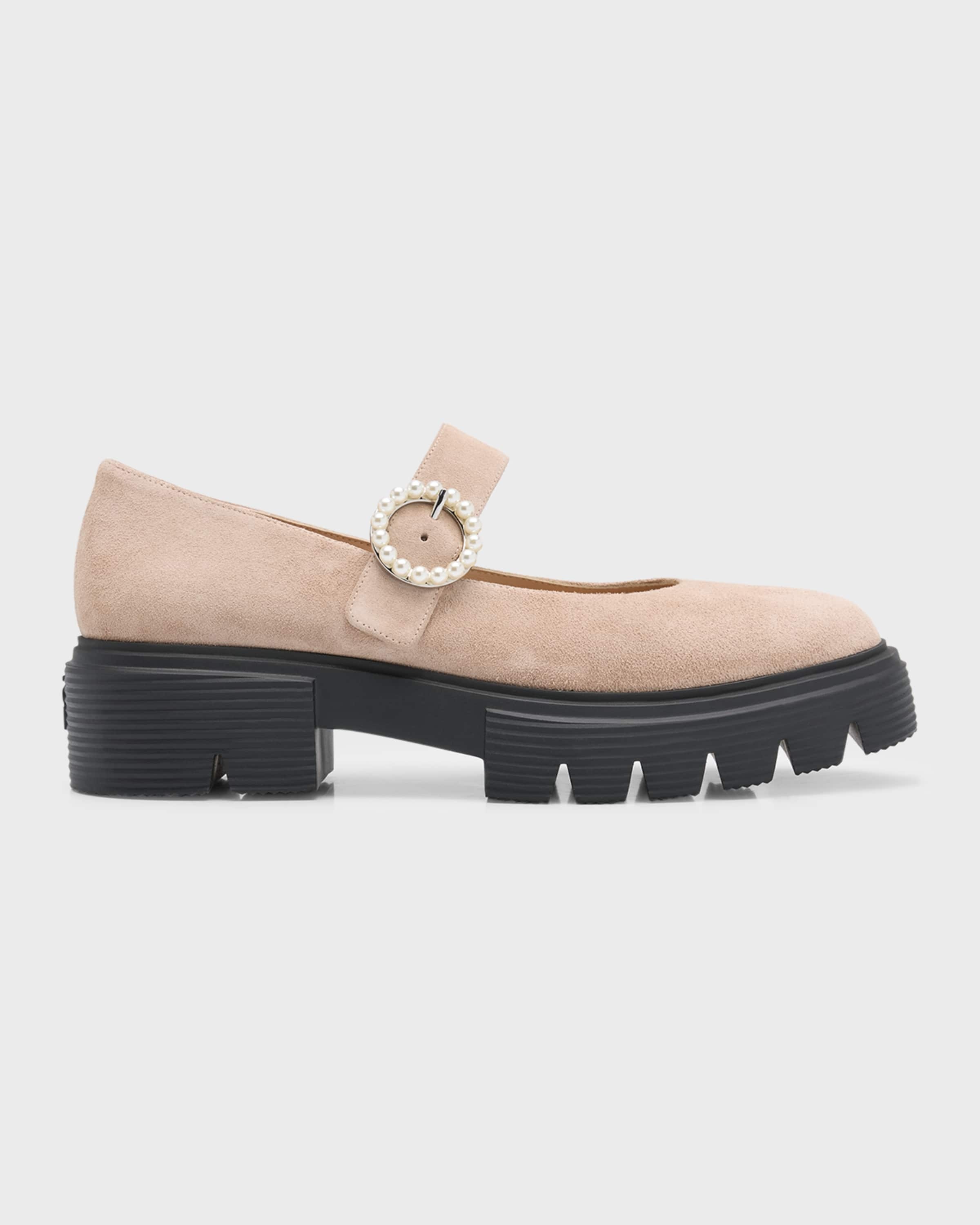 Nolita Suede Pearly Mary Jane Loafers - 1