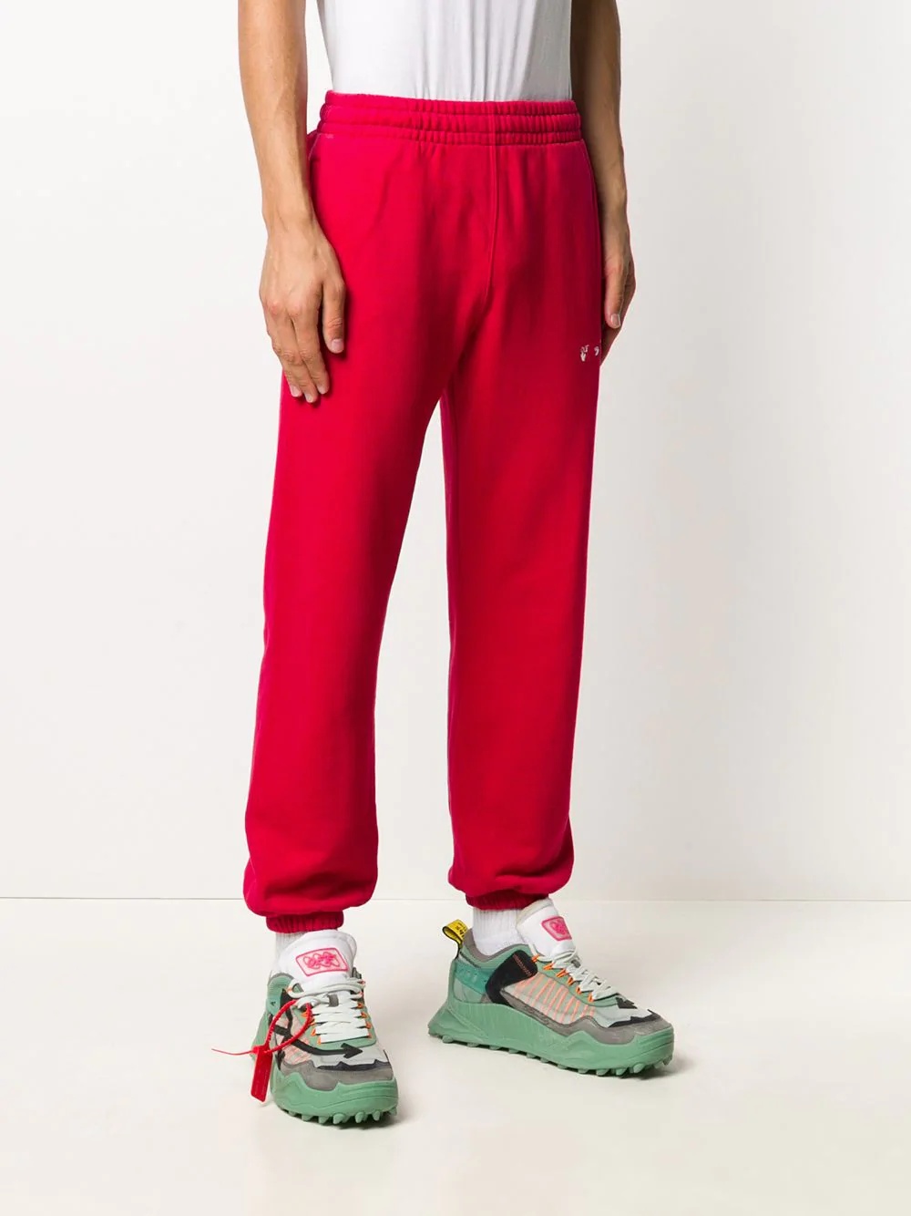 embroidered logo track pants - 3