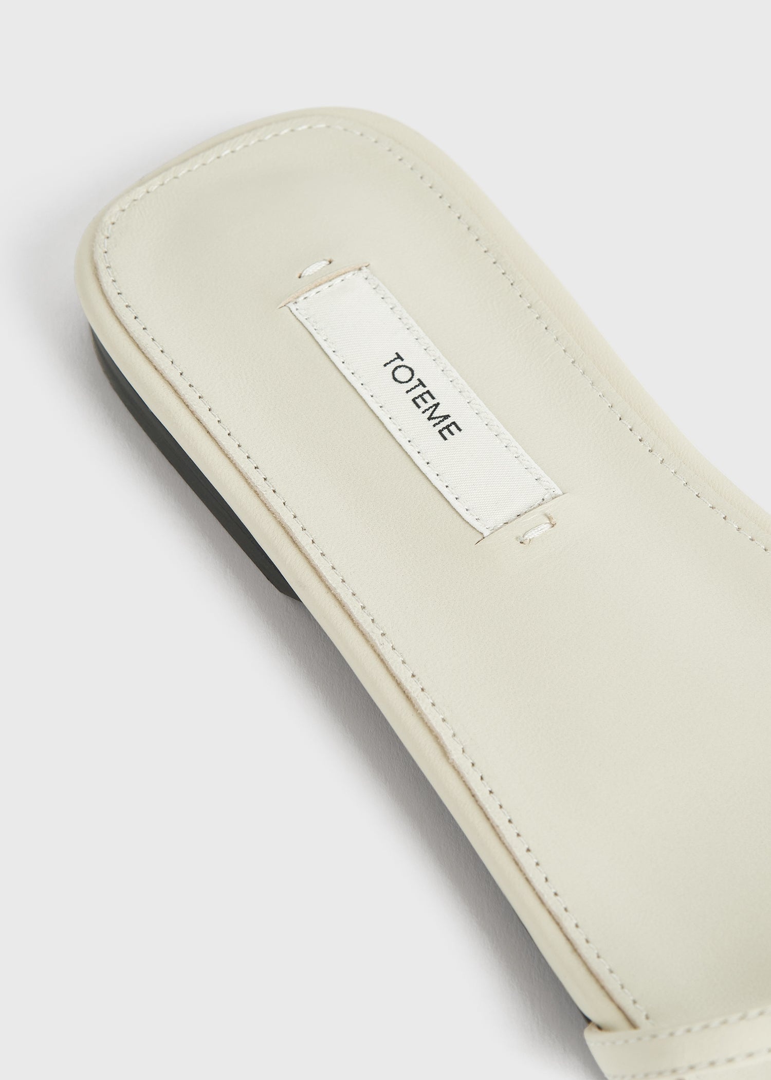Leather crossover slides off-white - 5