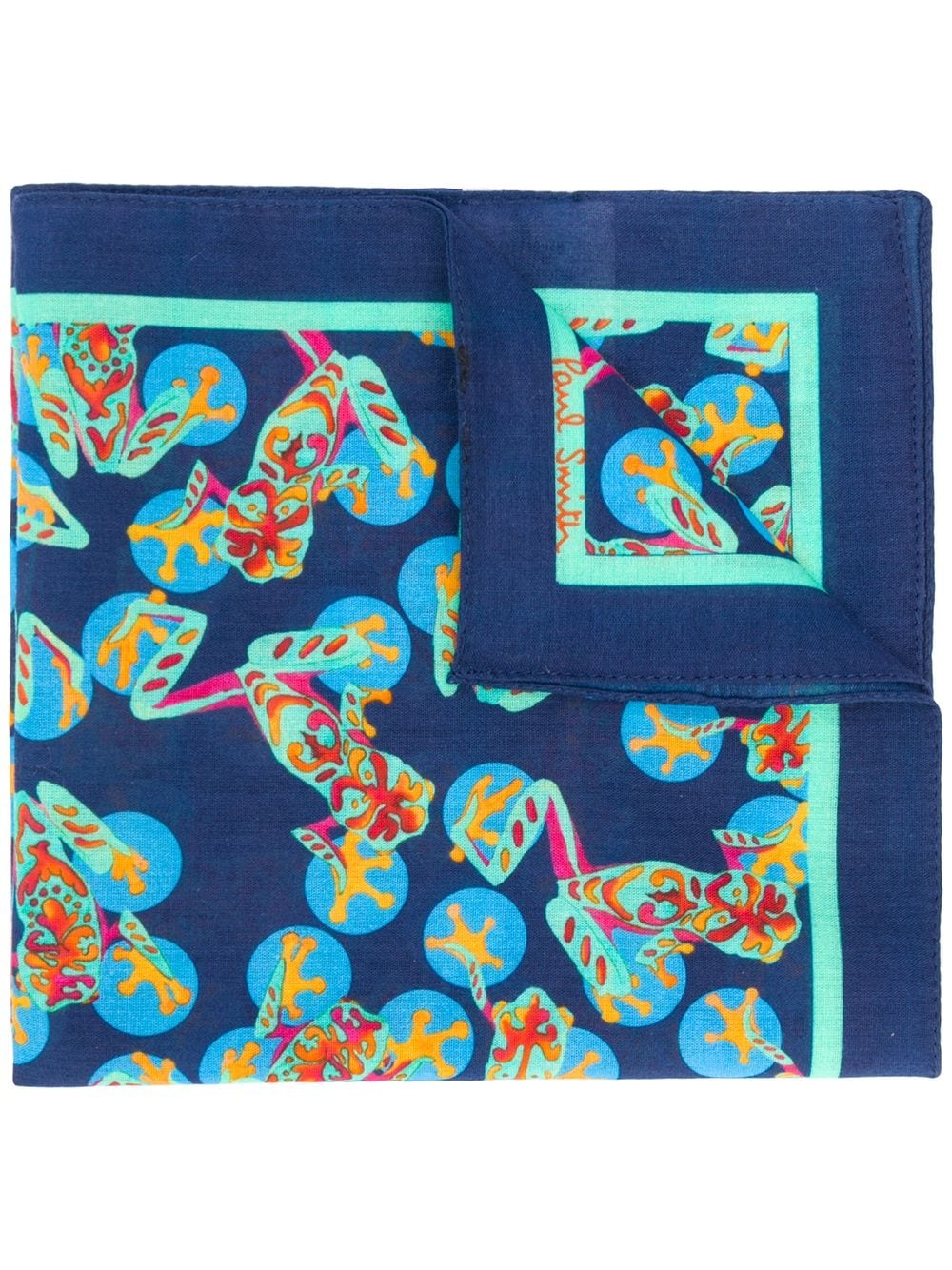 frog print square scarf - 1