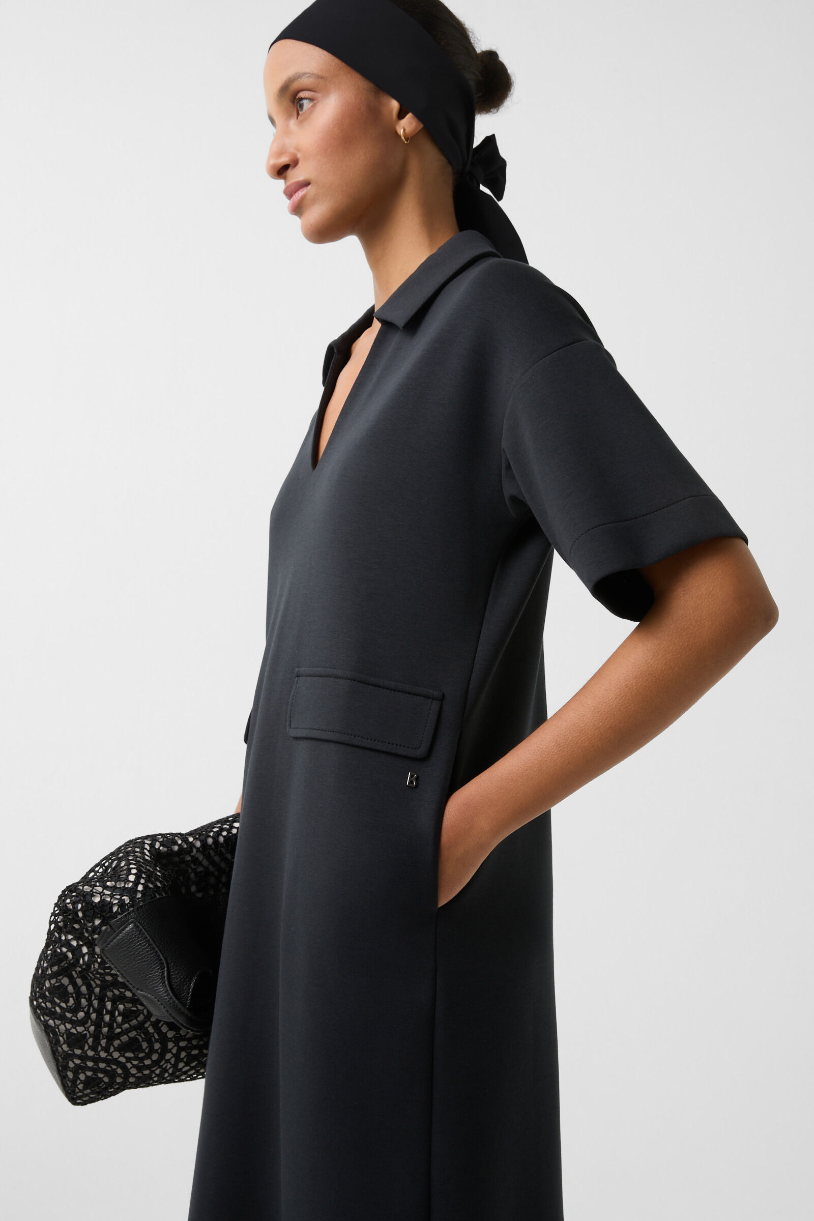 Jersey dress Fabiola in Black - 5