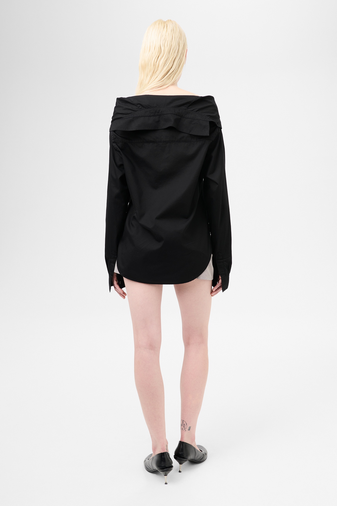 Kaonashi Shirt Black Satin - 6