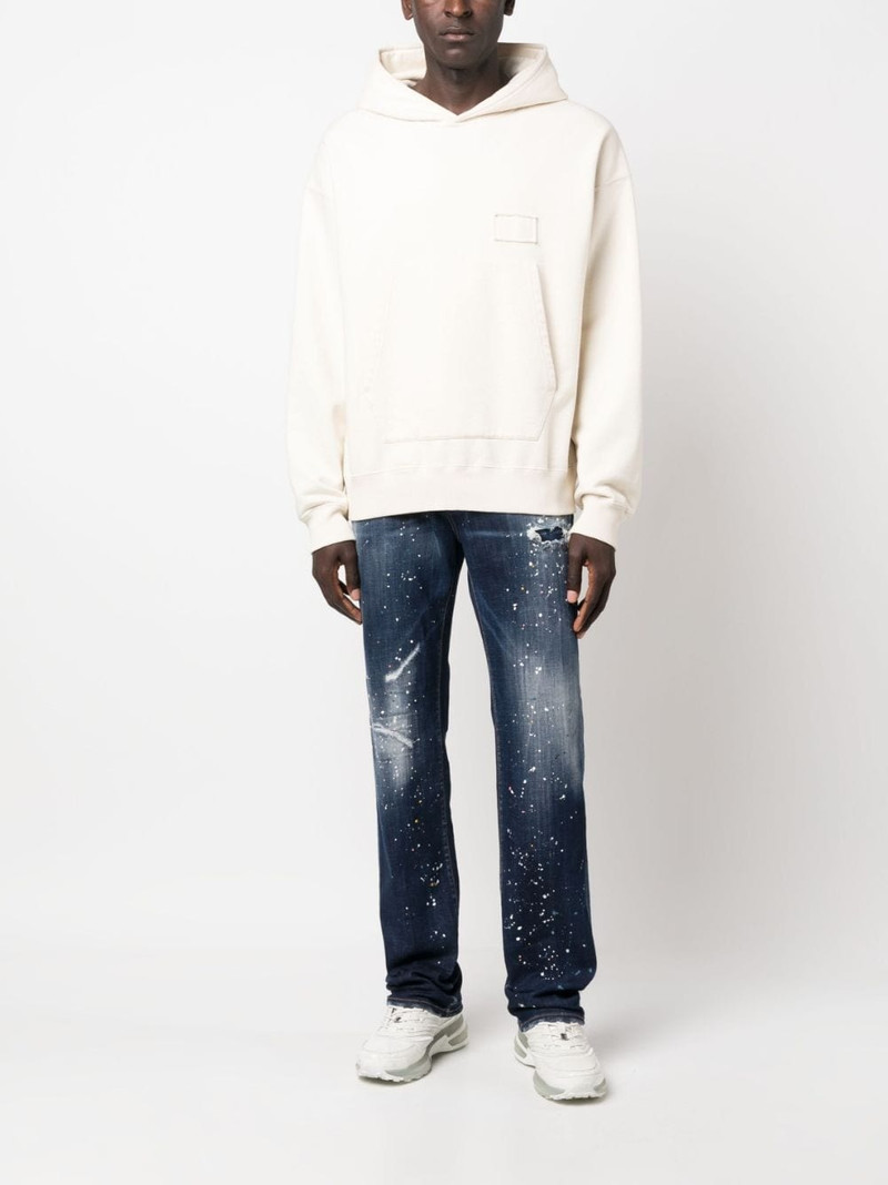 DSQUARED2 Twimphony paint-splatter straight-leg jeans outlook
