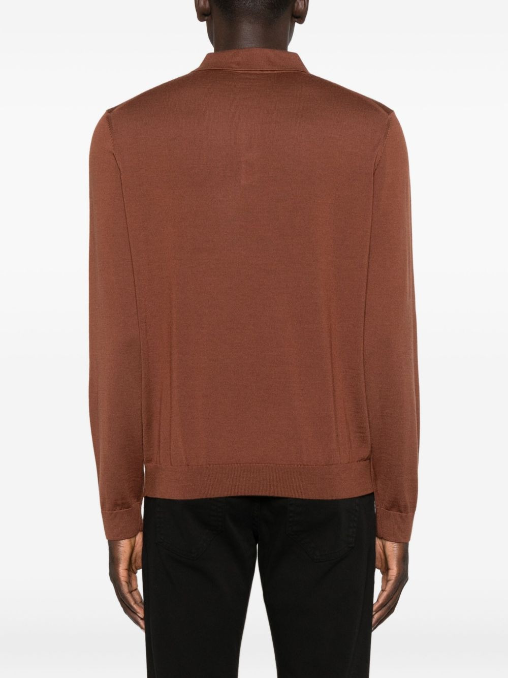 long-sleeve polo shirt - 3