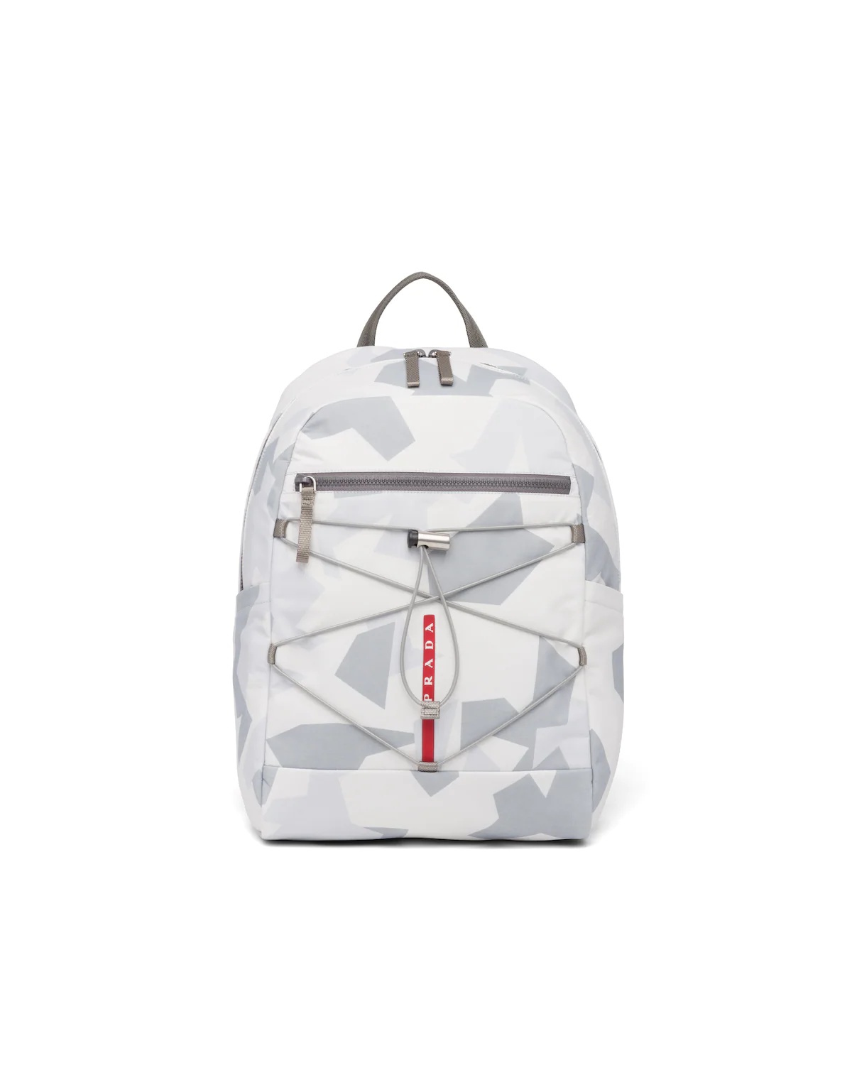 Printed technical fabric backpack - 1