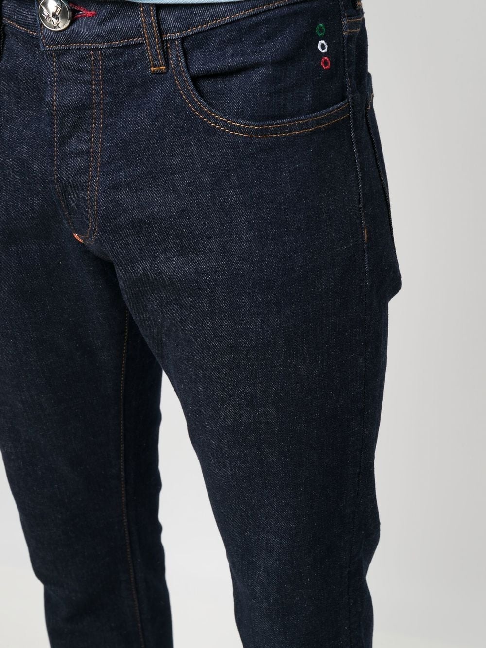 straight-cut denim jeans - 5