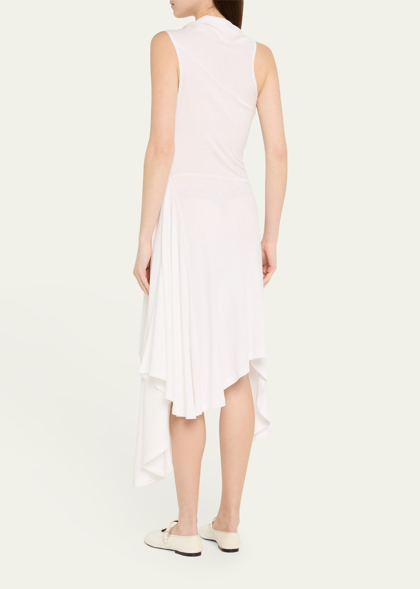 Draped Sleeveless Midi Dress - 3
