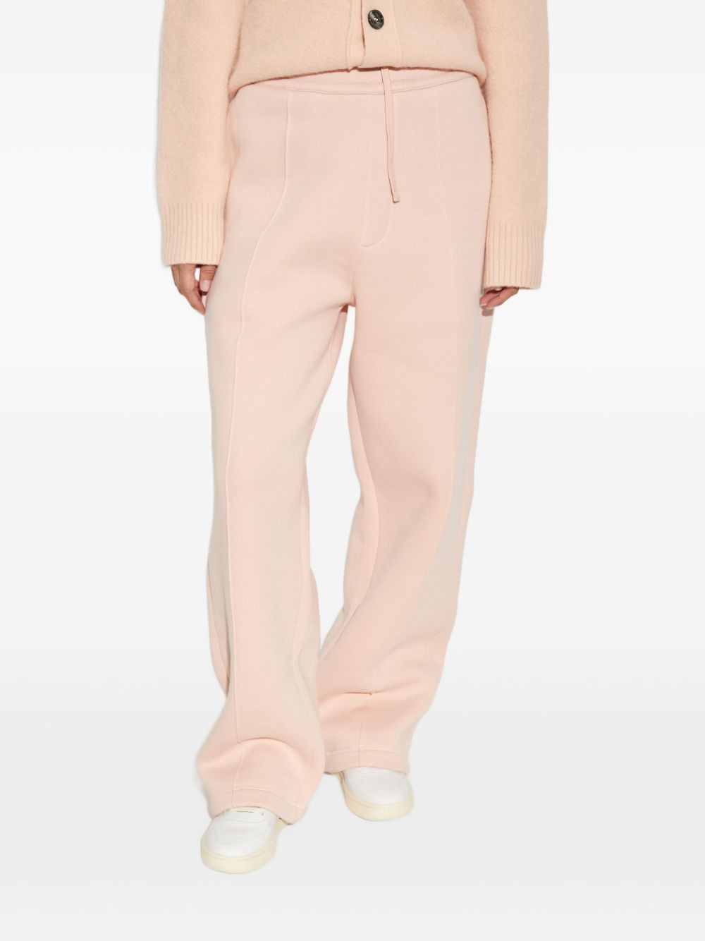 heart-embroidered side-seam sweatpants - 3