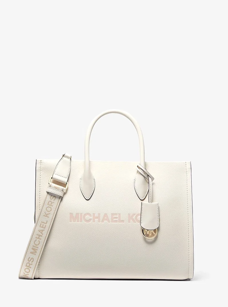 Mirella Medium Pebbled Leather Tote Bag - 1