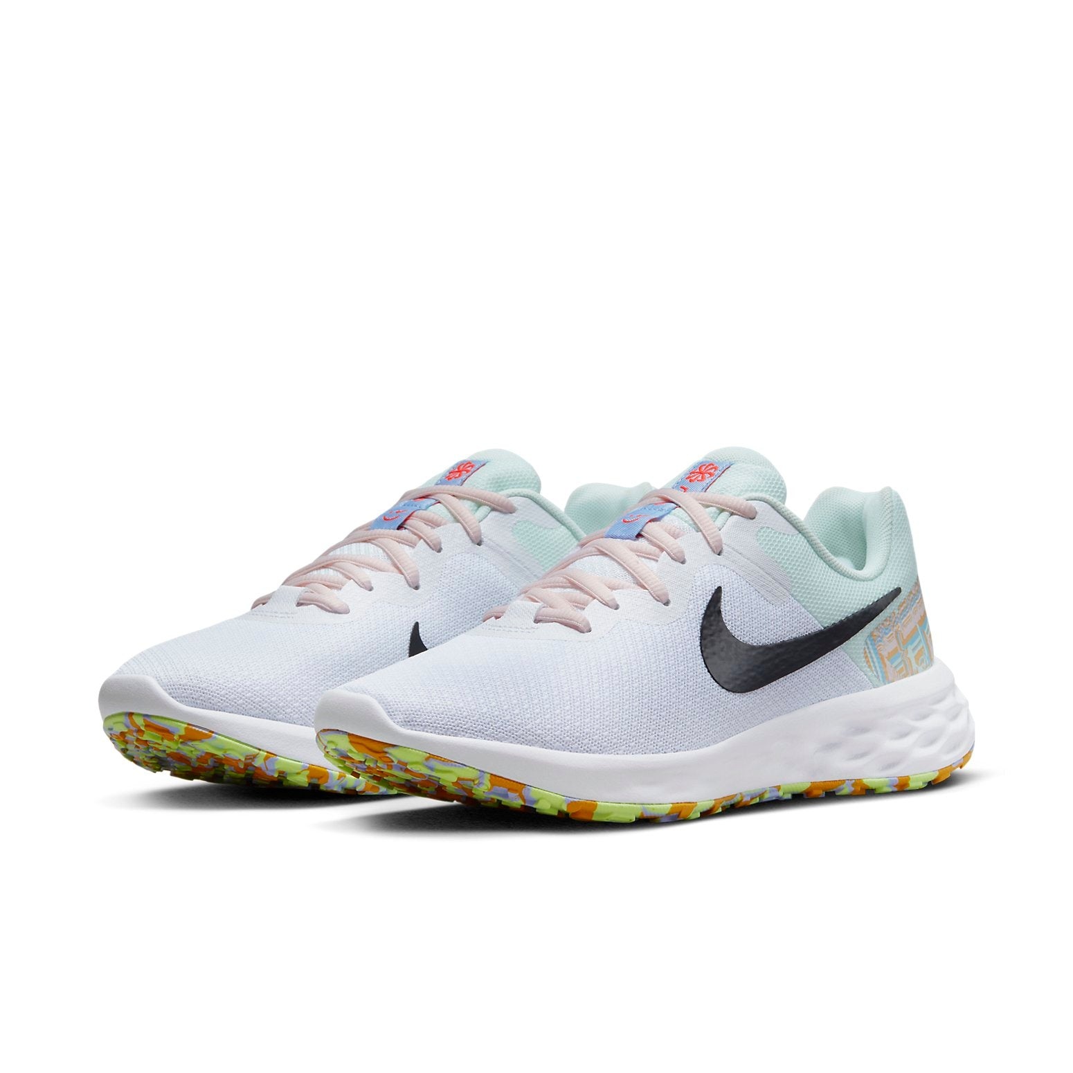 (WMNS) Nike Revolution 6 Next Nature Premium 'White Multi' DO9475-100 - 3