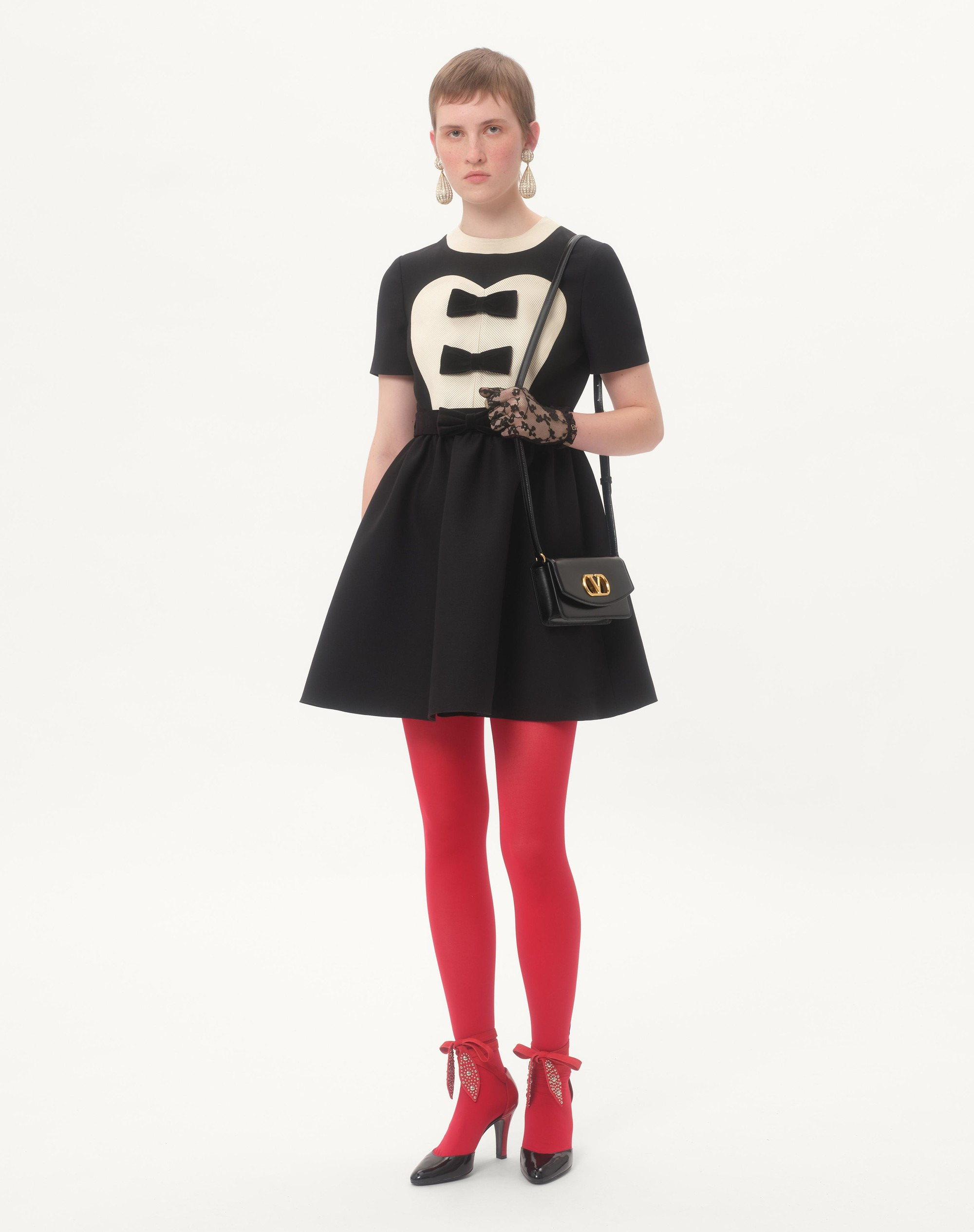 VALENTINO GARAVANI VAIN CLUTCH BAG IN SHINY CALFSKIN - 2