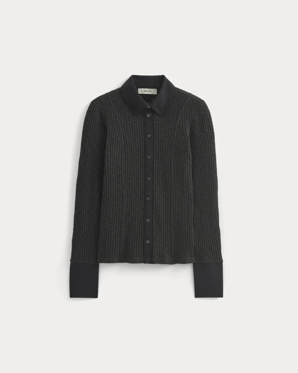 COZY RIB BUTTON-UP - 1