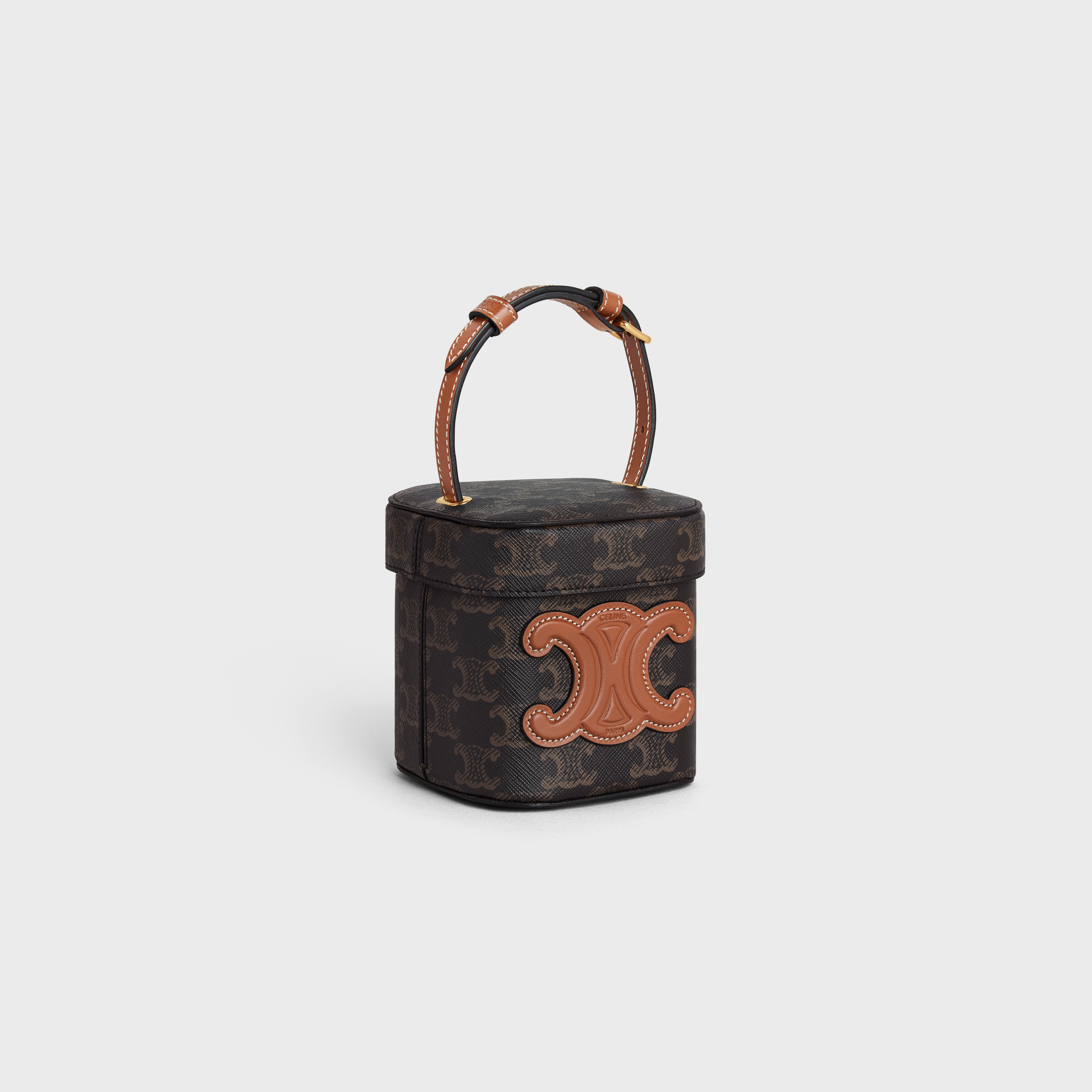 SMALL BOX cuir triomphe in TRIOMPHE CANVAS and CALFSKIN - 2