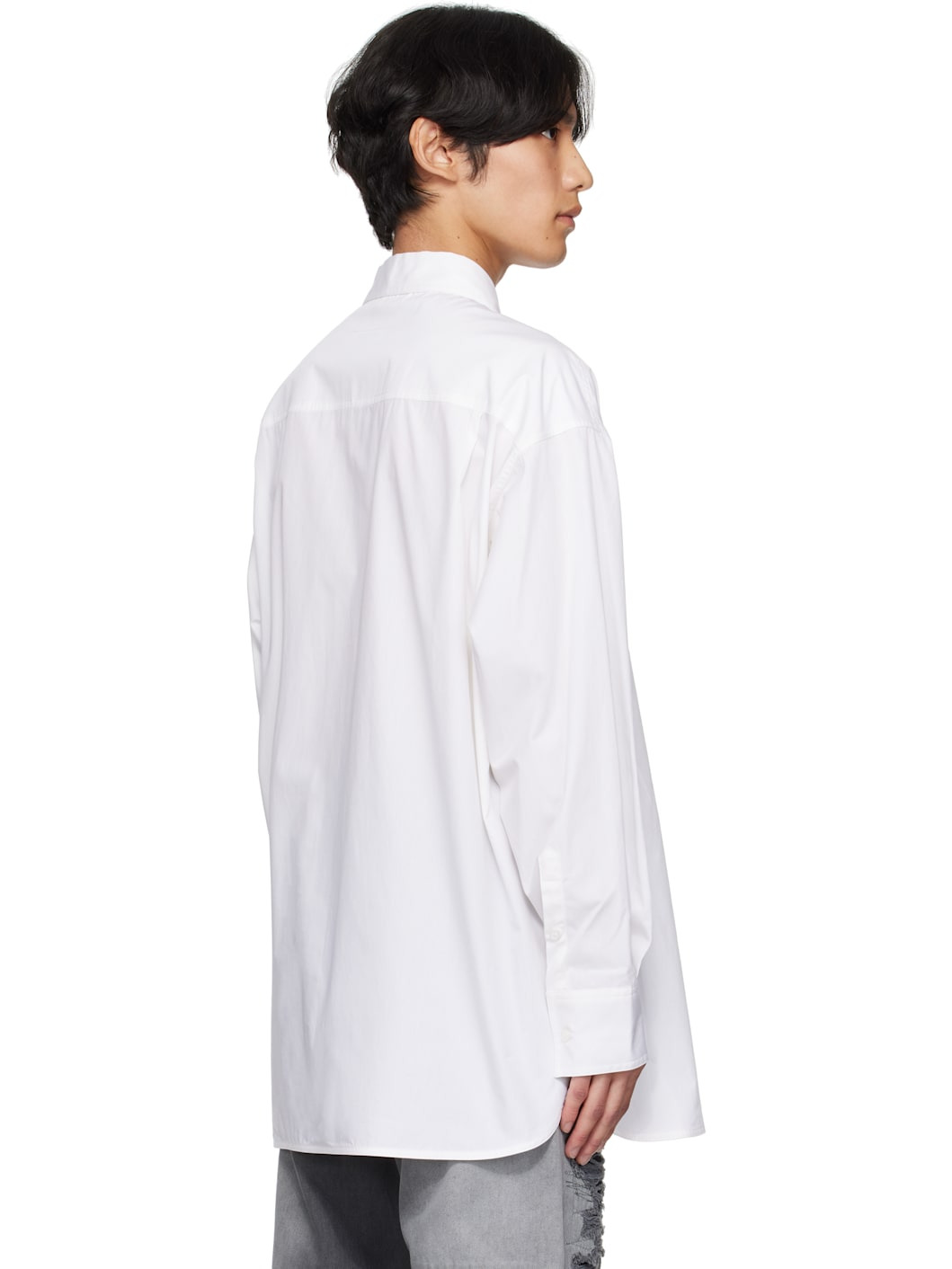 White Poplin Shirt - 3