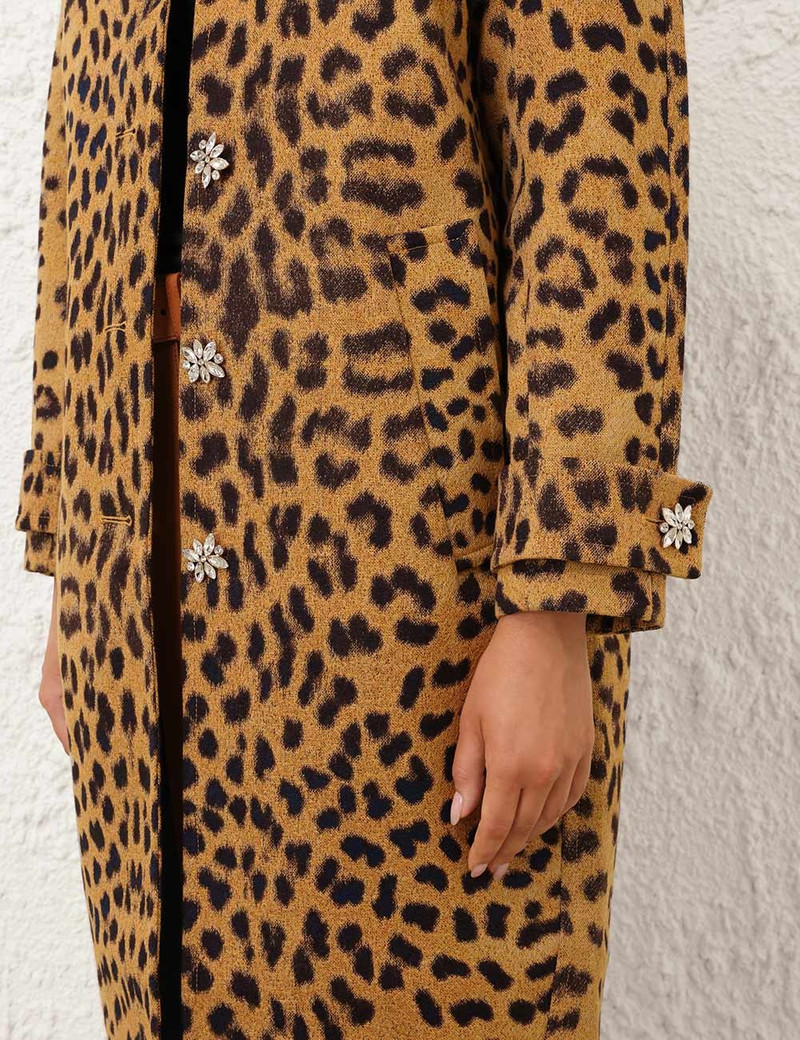 CRUSH JACQUARD BARREL COAT 5