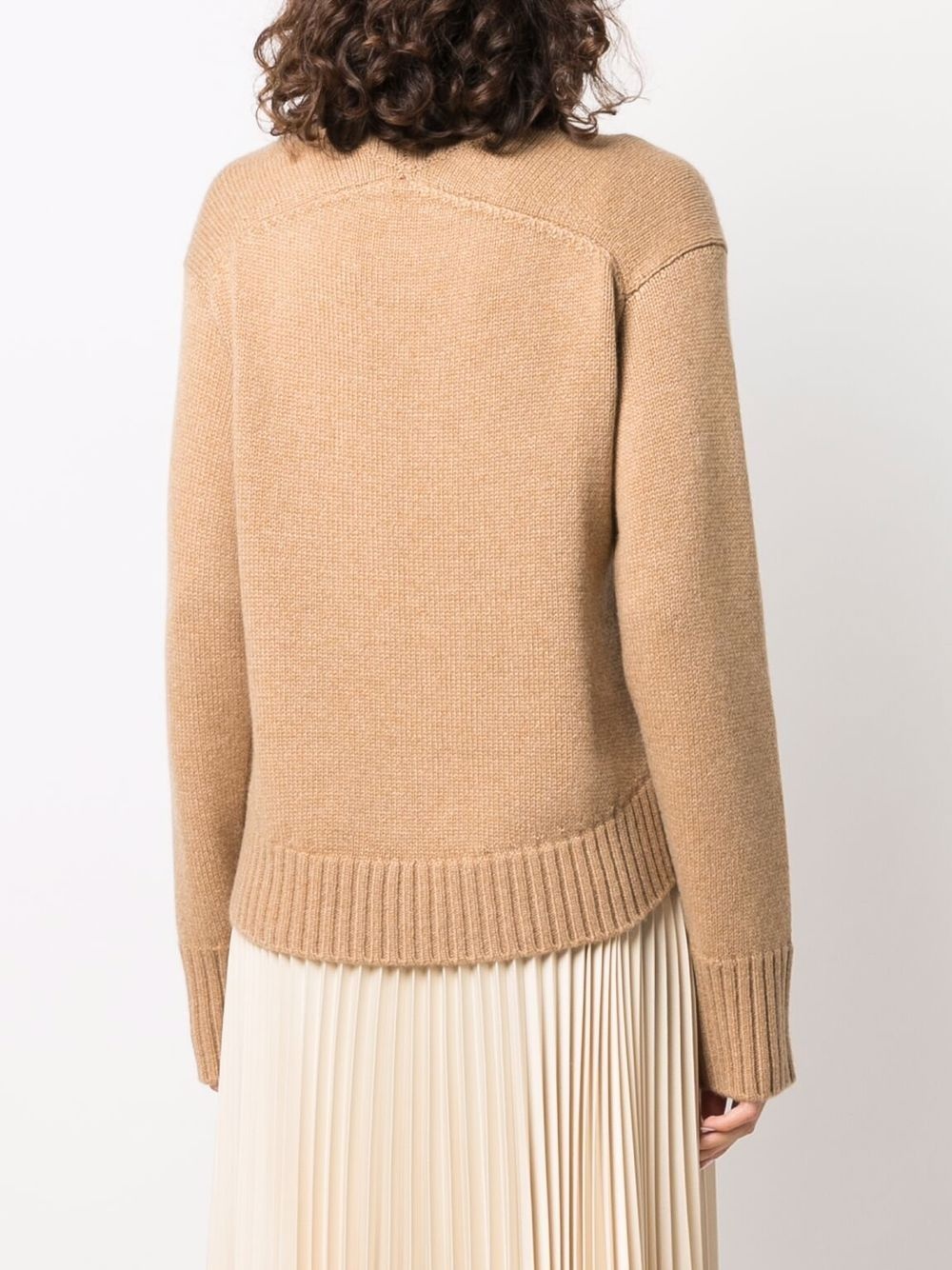 cashmere-blend knitted jumper - 4